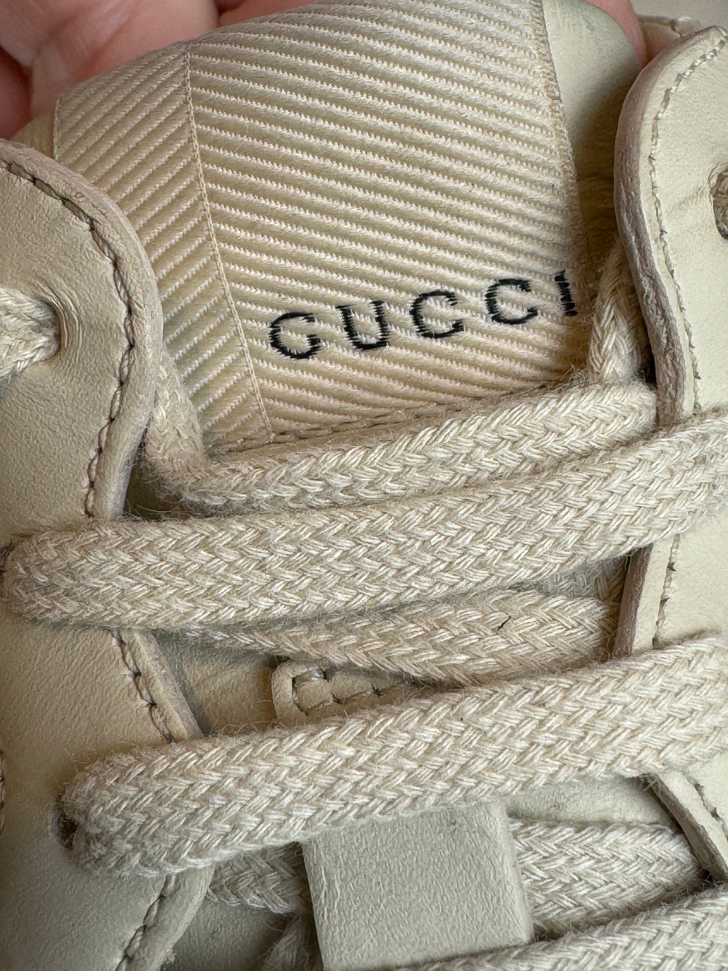 Gucci Rhyton Logo Ivory Sneakers 36EU