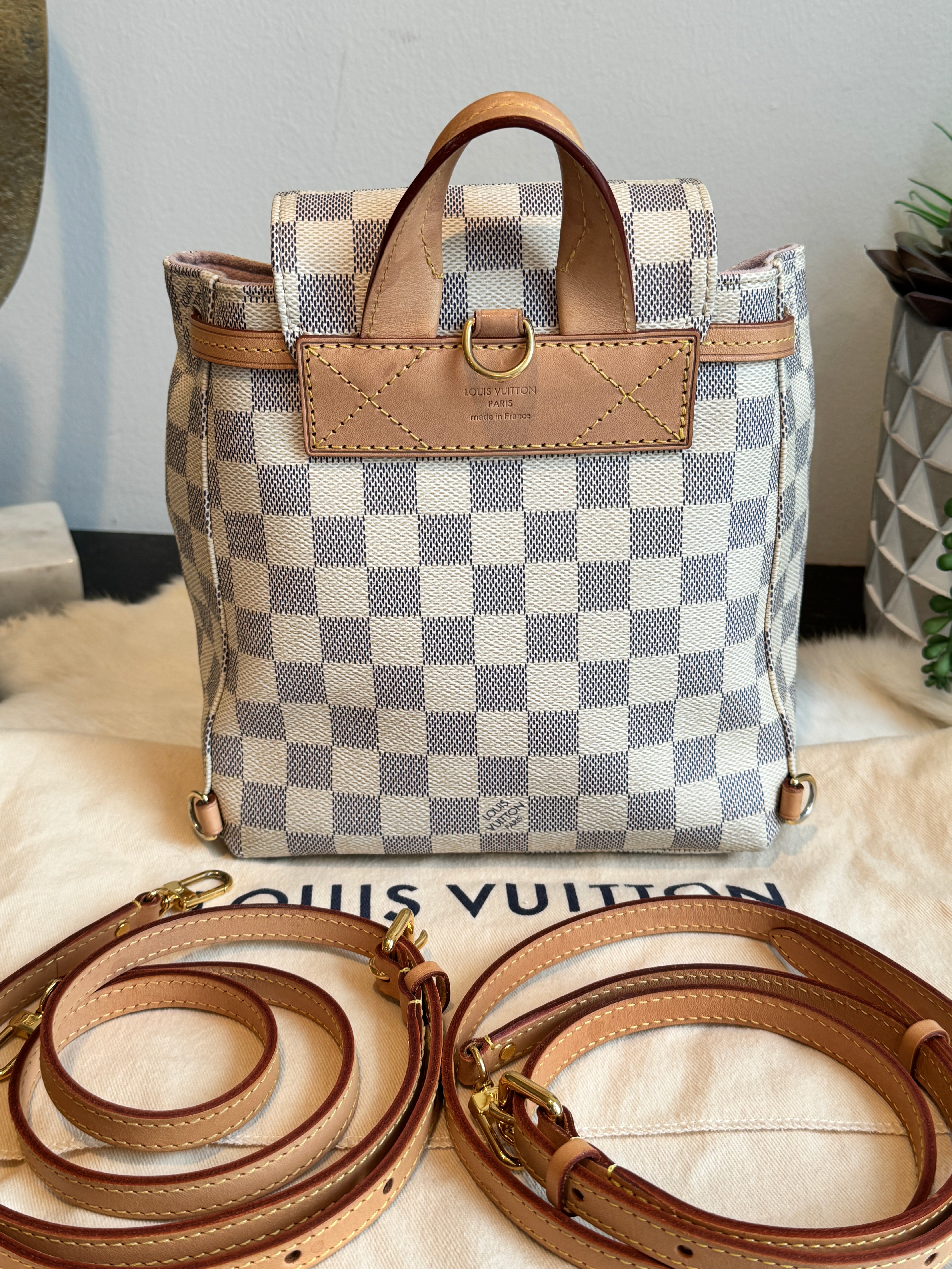 Louis Vuitton Sperone BB Backpack Damier Azur Ascherman Home