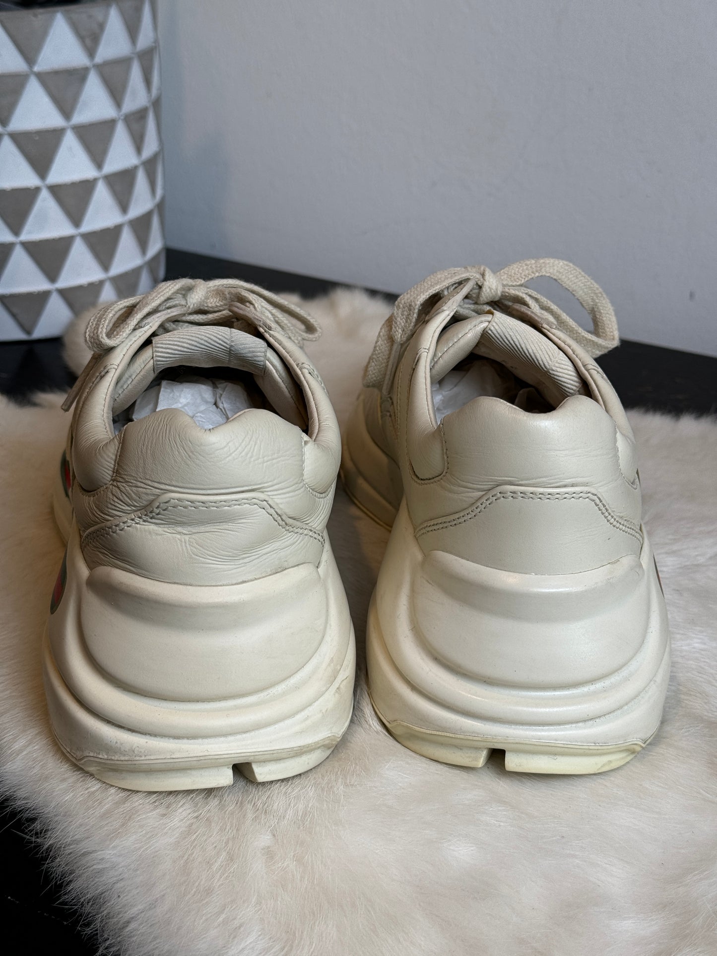 Gucci Rhyton Logo Ivory Sneakers 36EU