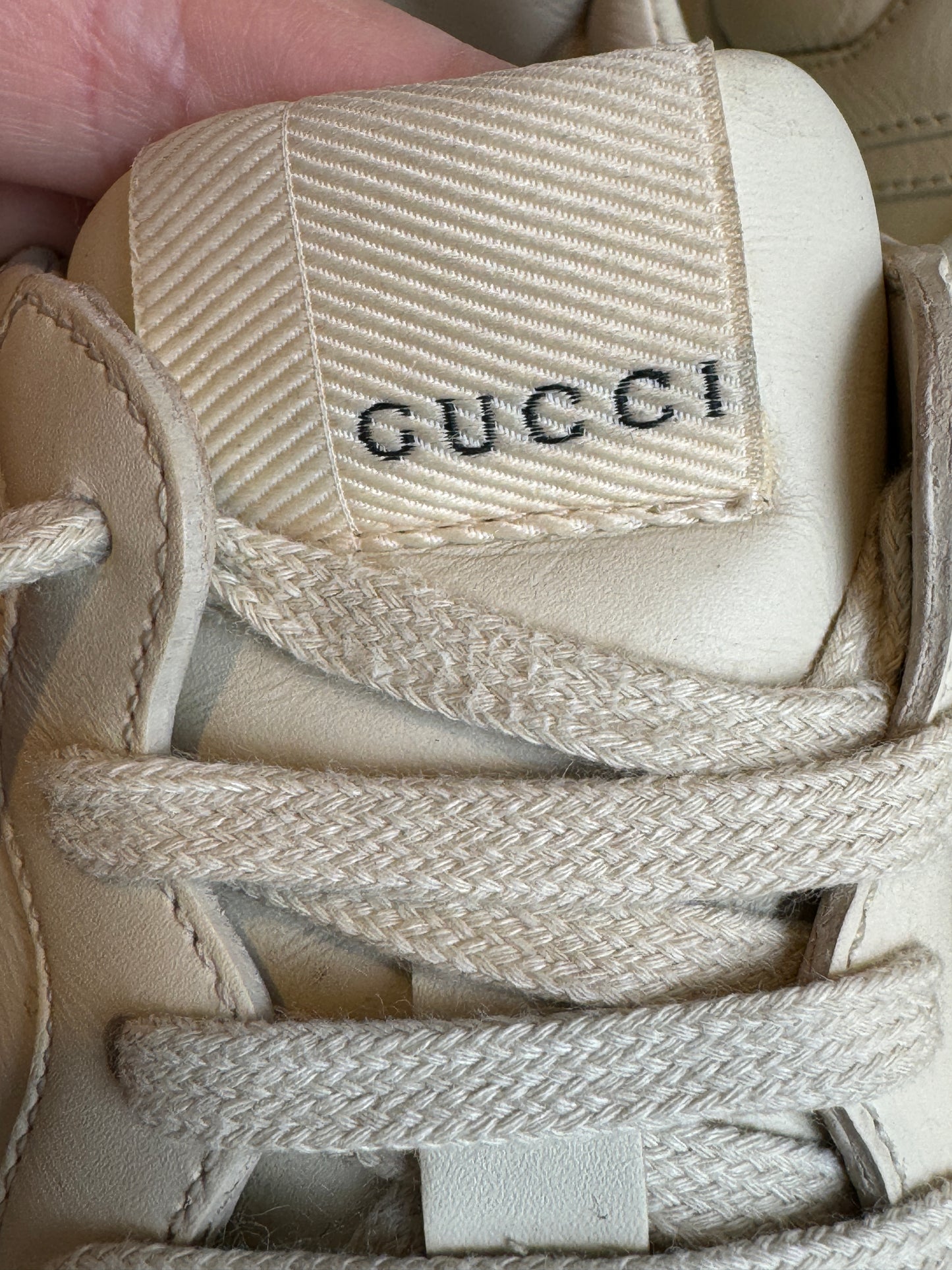 Gucci Rhyton Logo Ivory Sneakers 36EU