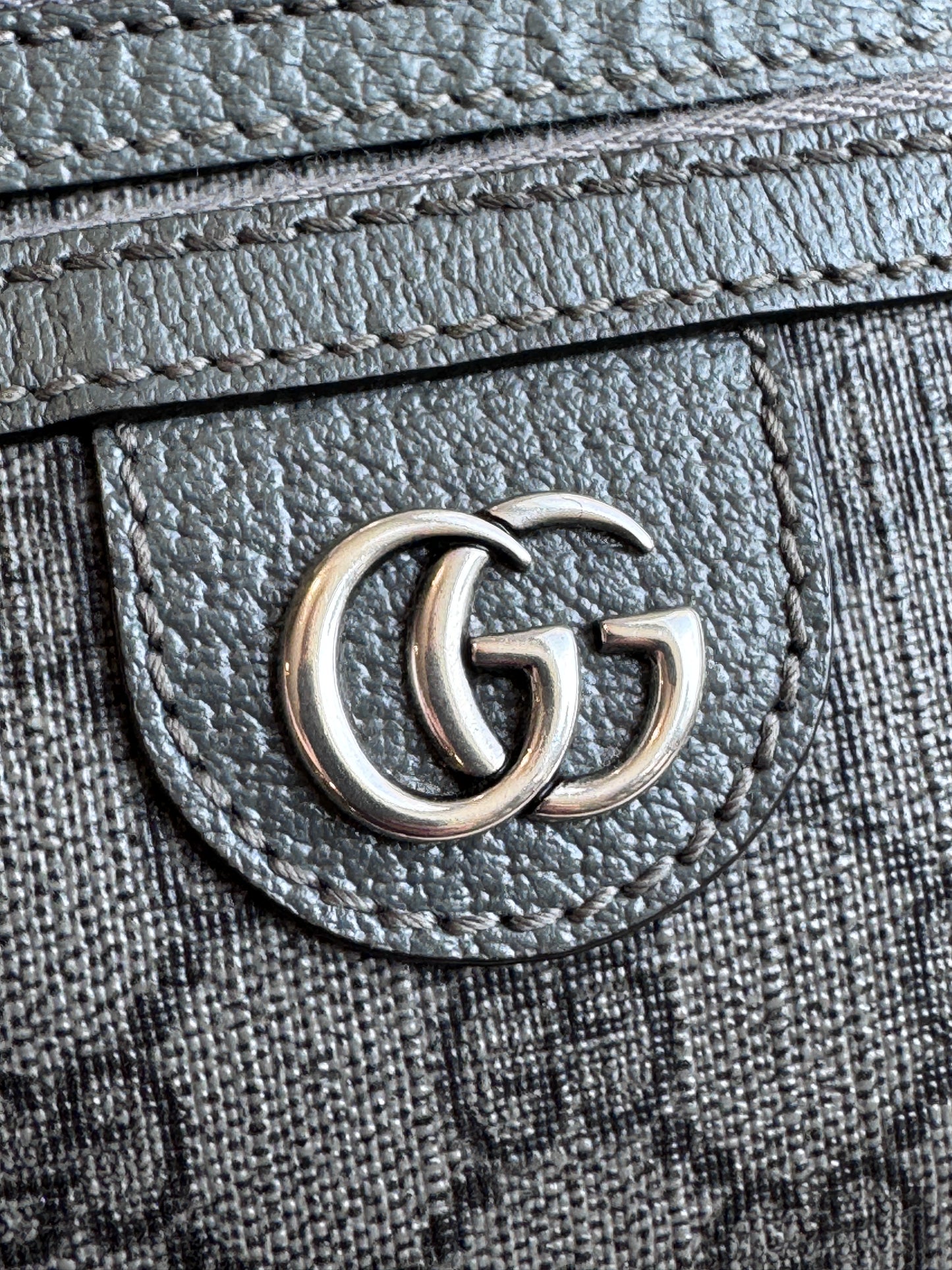 GUCCI Grey Ophidia GG Supreme Belt Waist Bumbag