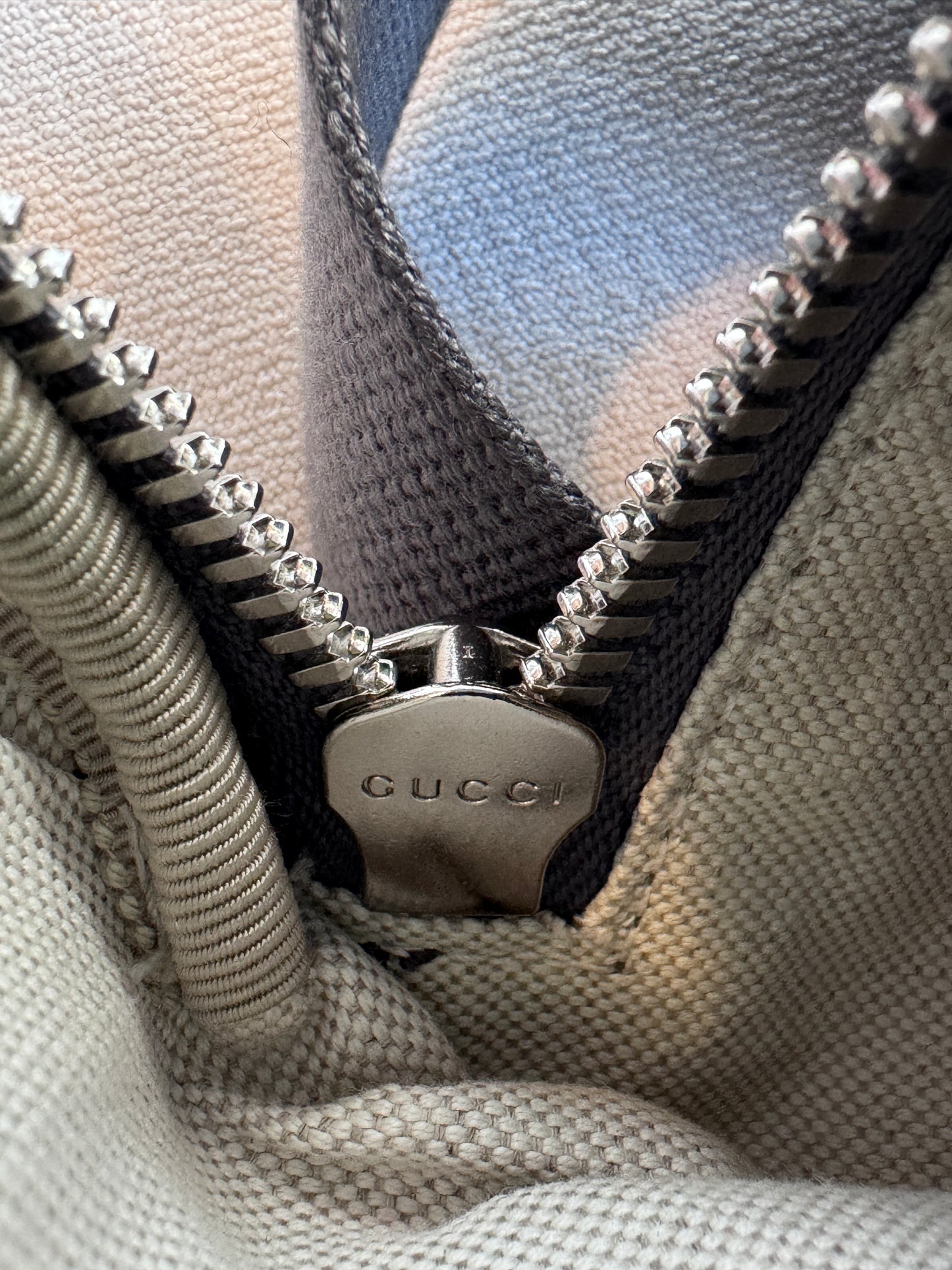 GUCCI Grey Ophidia GG Supreme Belt Waist Bumbag