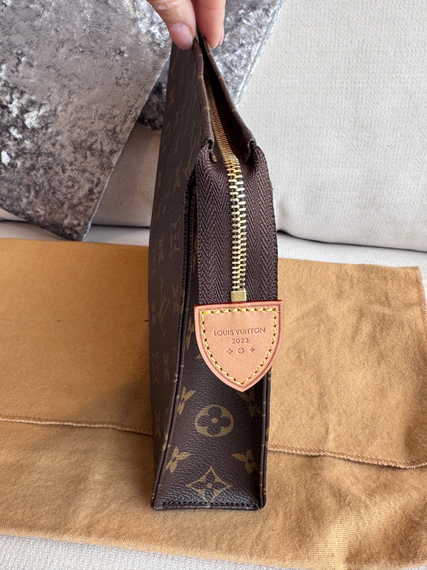 RARE!! Louis Vuitton Exclusive Monogram Poche Toilette 26 GM