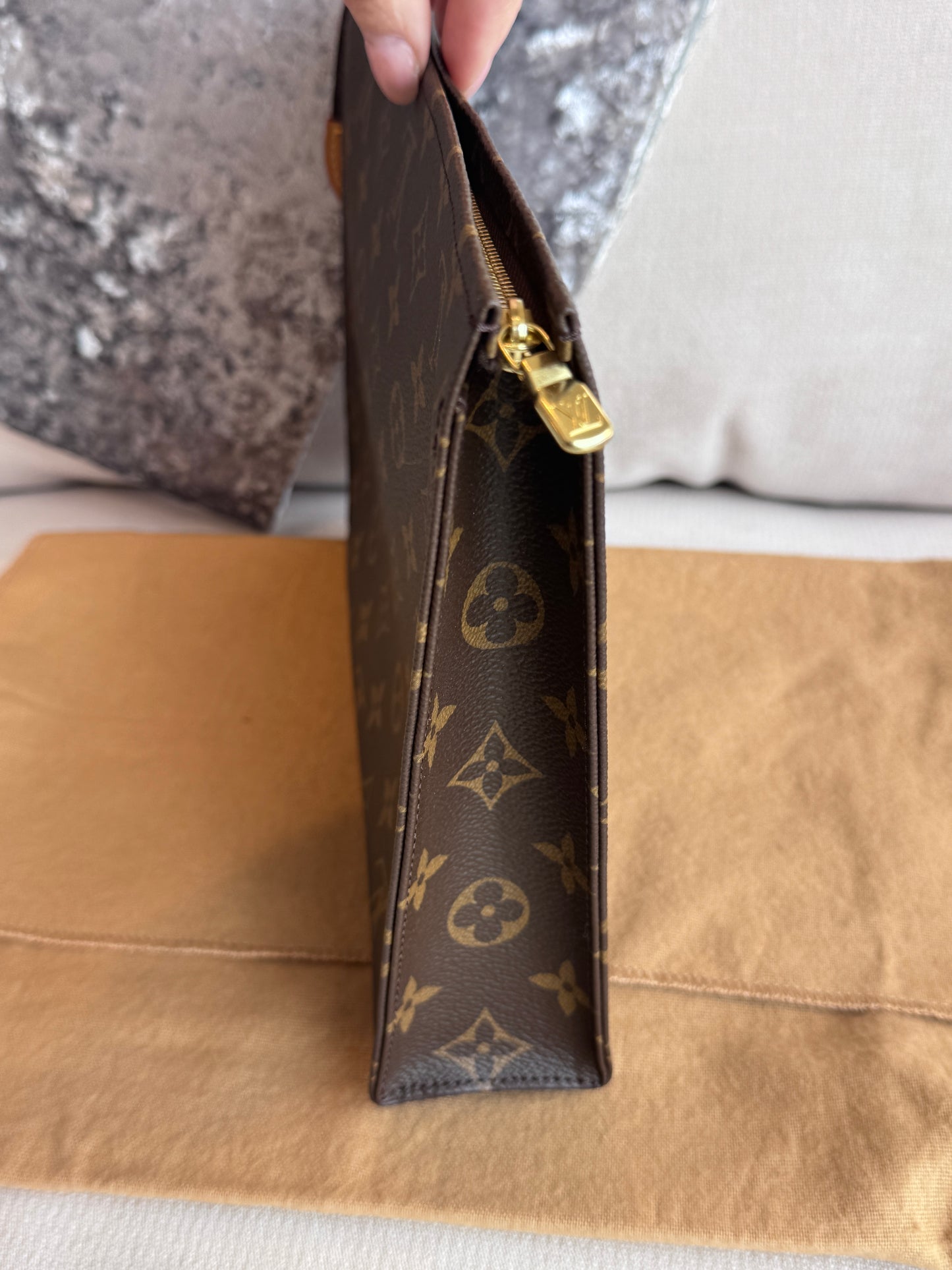 RARE!! Louis Vuitton Exclusive Monogram Poche Toilette 26 GM