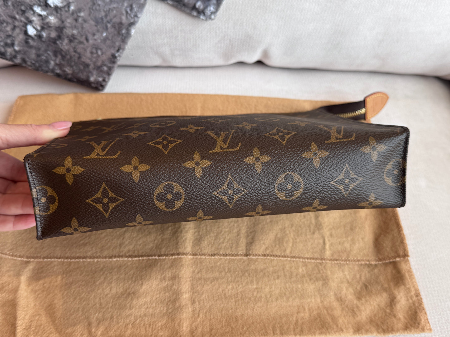 RARE!! Louis Vuitton Exclusive Monogram Poche Toilette 26 GM