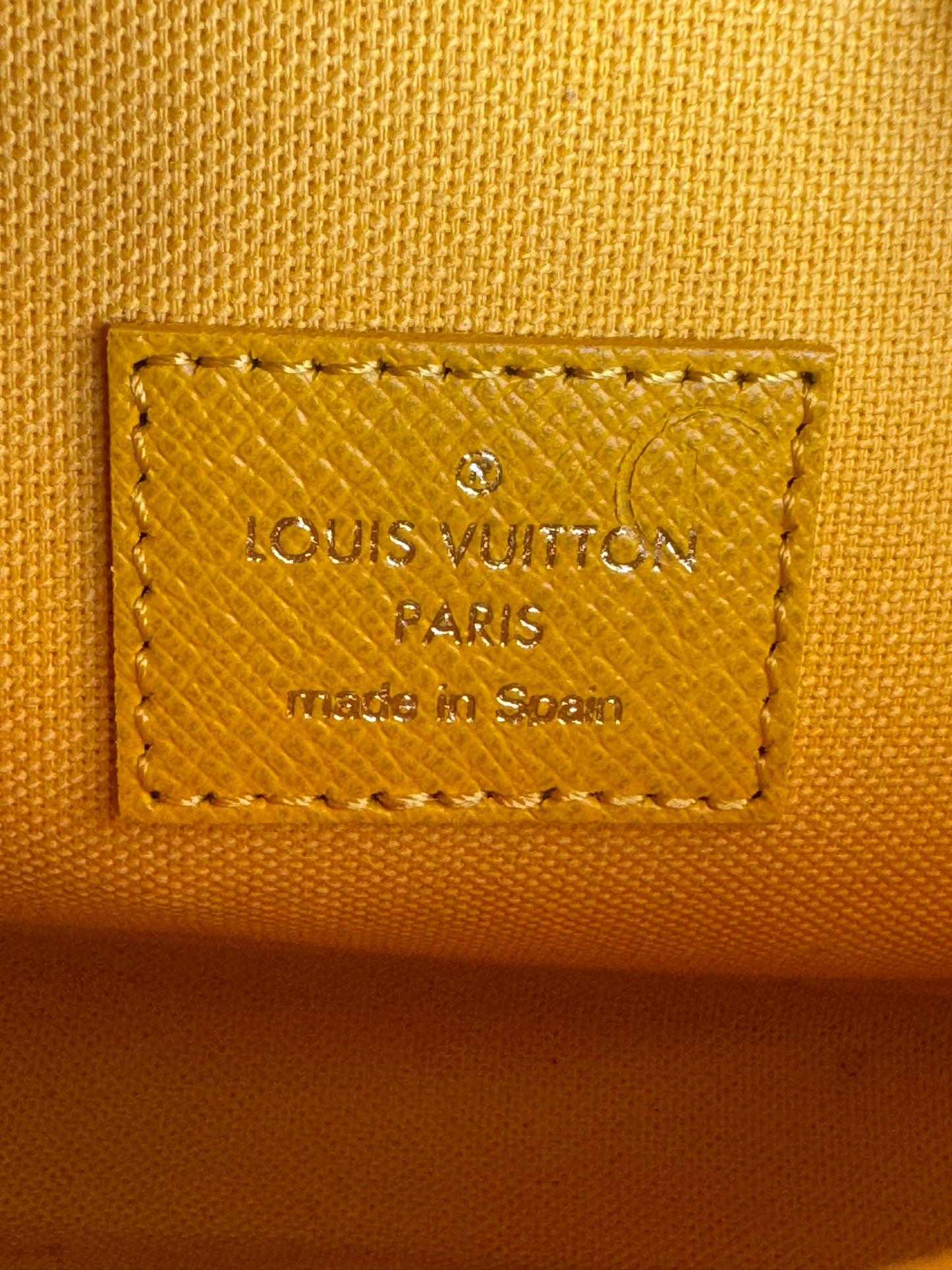 Louis Vuitton Felicie Monogram Vivienne 2022 Holiday LE Yellow Crossbody