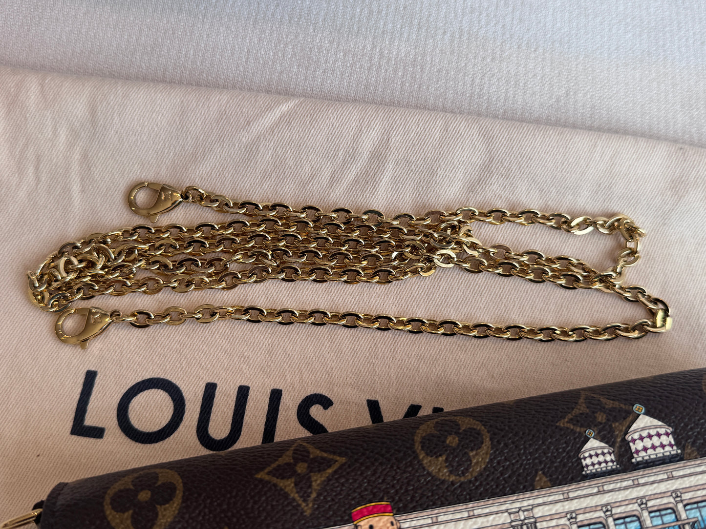 Louis Vuitton Felicie Monogram Vivienne 2022 Holiday LE Yellow Crossbody