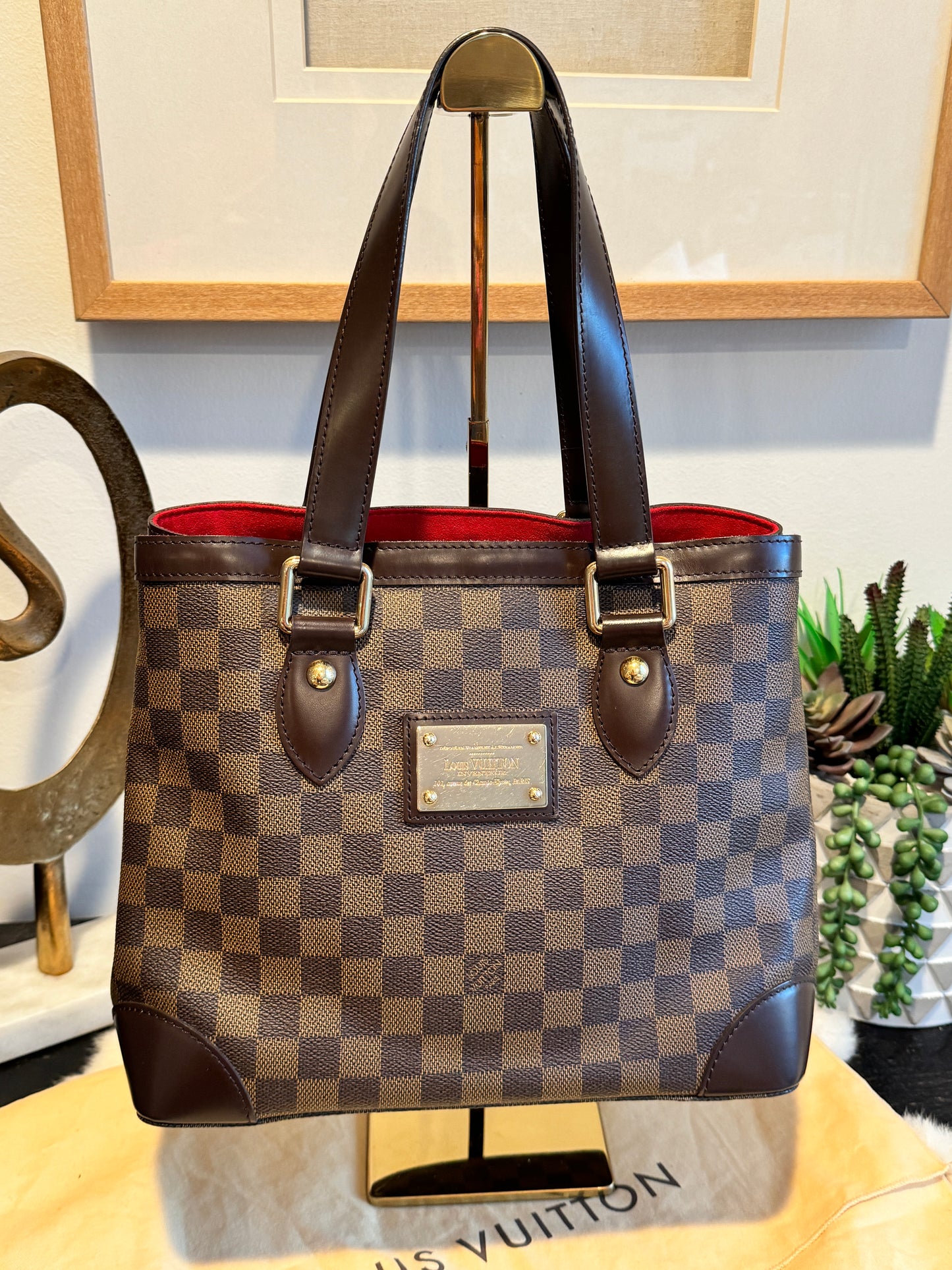 Louis Vuitton Damier Ebene Hampstead PM Tote