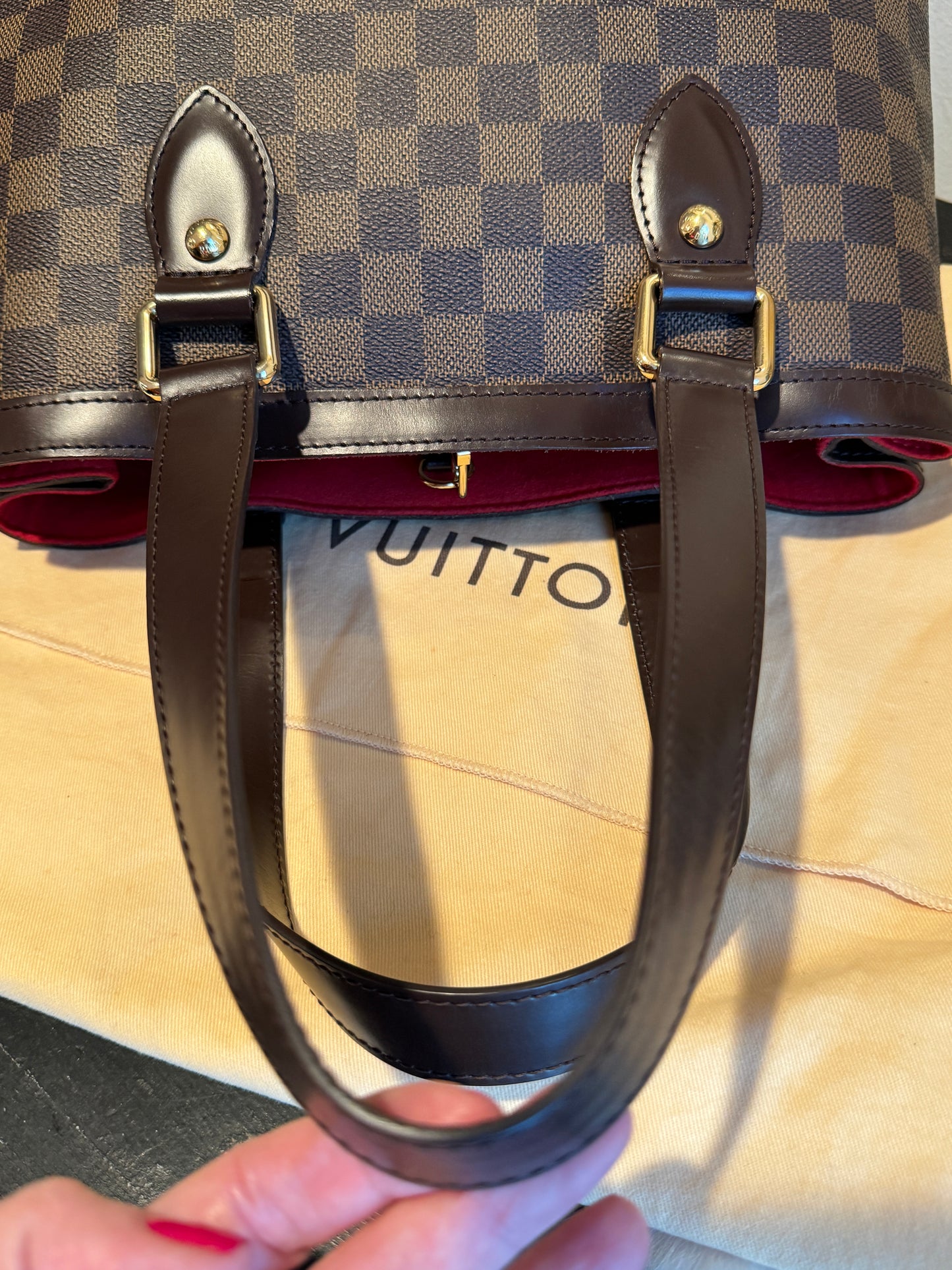 Louis Vuitton Damier Ebene Hampstead PM Tote