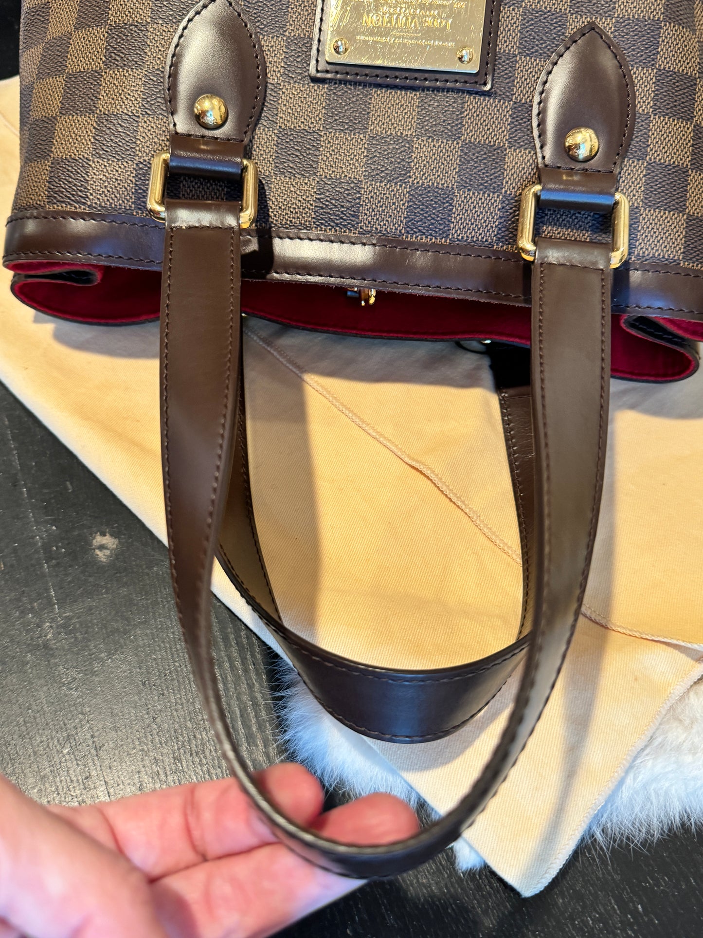 Louis Vuitton Damier Ebene Hampstead PM Tote