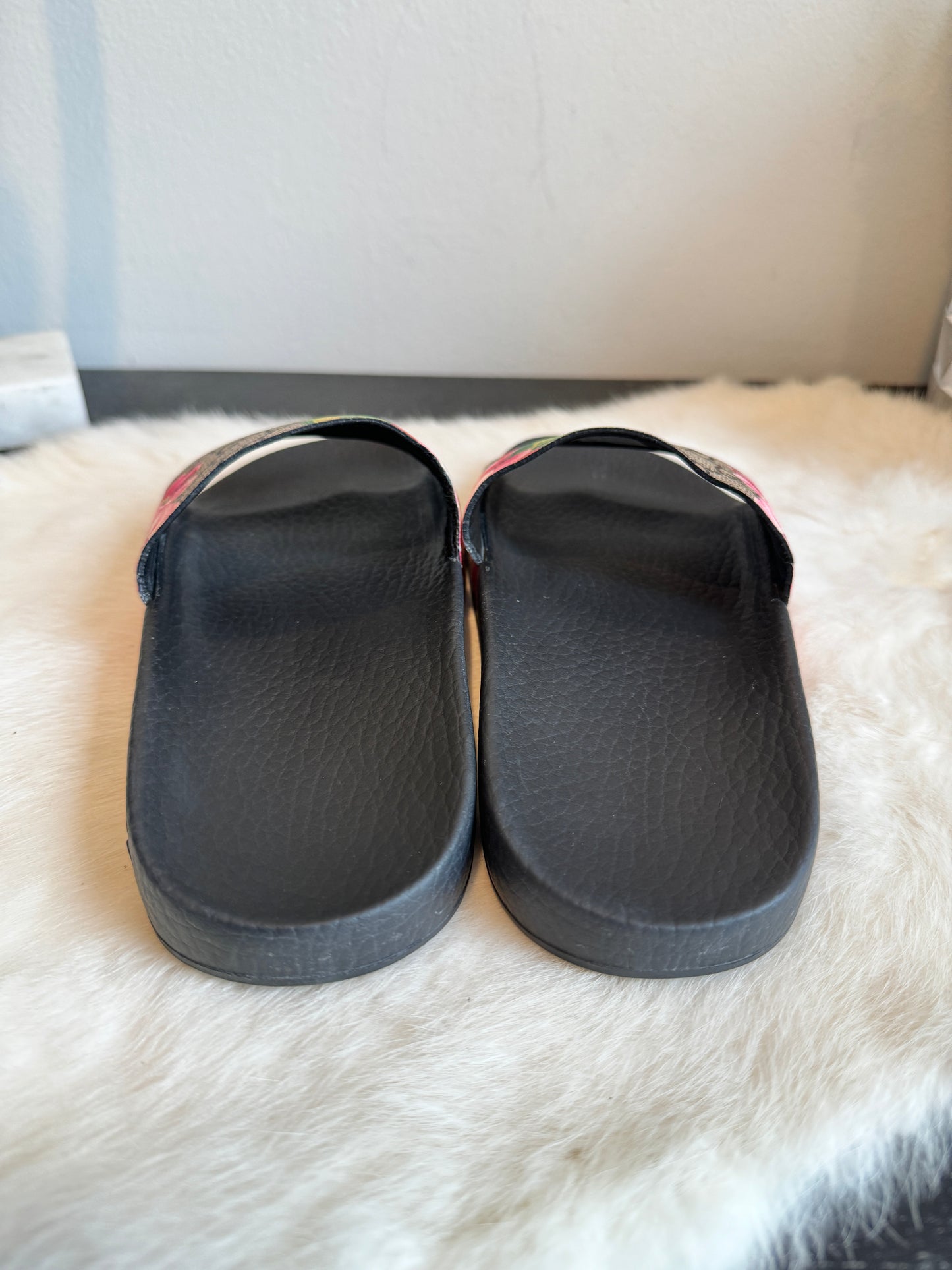 GUCCI Supreme Canvas Blooms Womens Slides 35EU