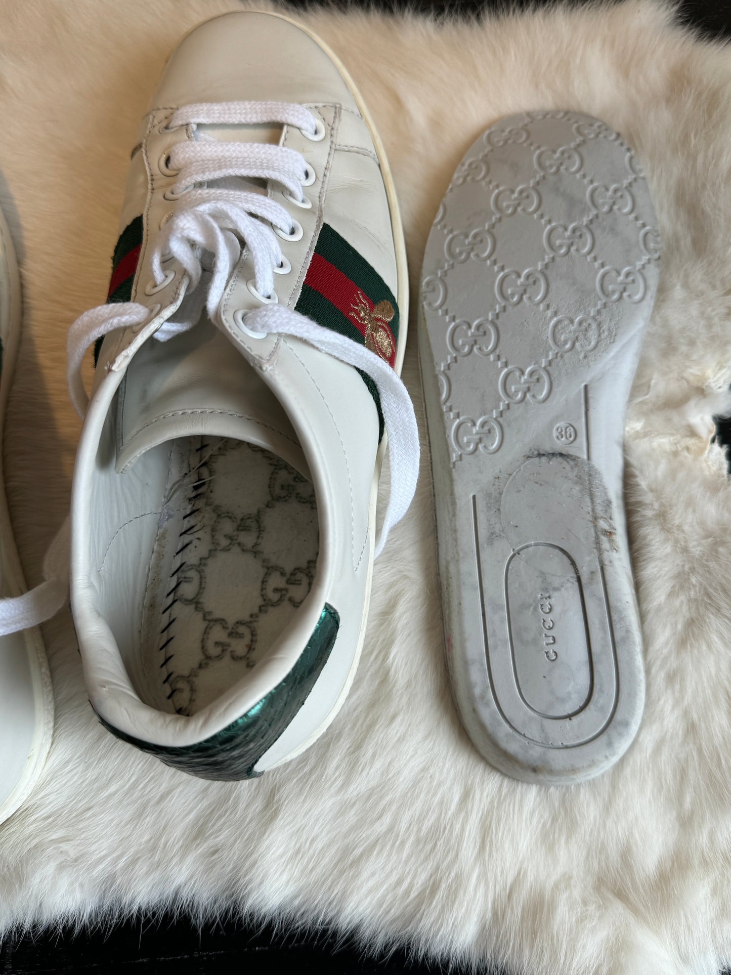 Gucci Ace Bees Sneakers Size 36EU