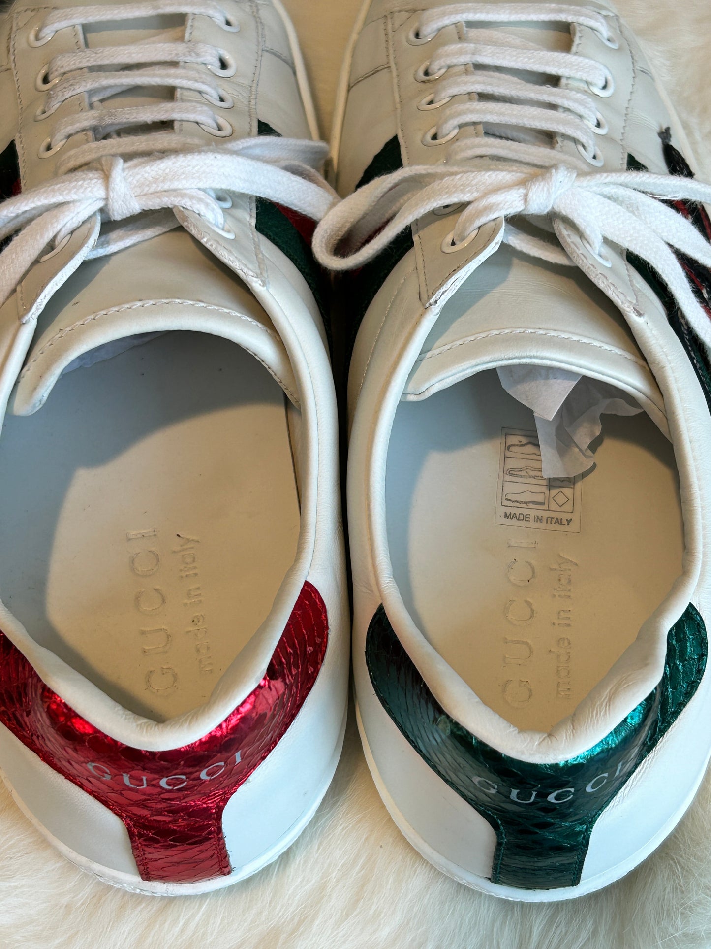 GUCCI Ace Kingsnake Sneakers Mens 6EU (39EU)