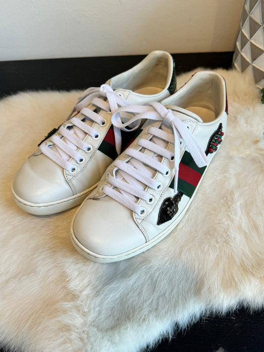 Gucci Ace Rhinestone Arrows Sneakers Size 36EU