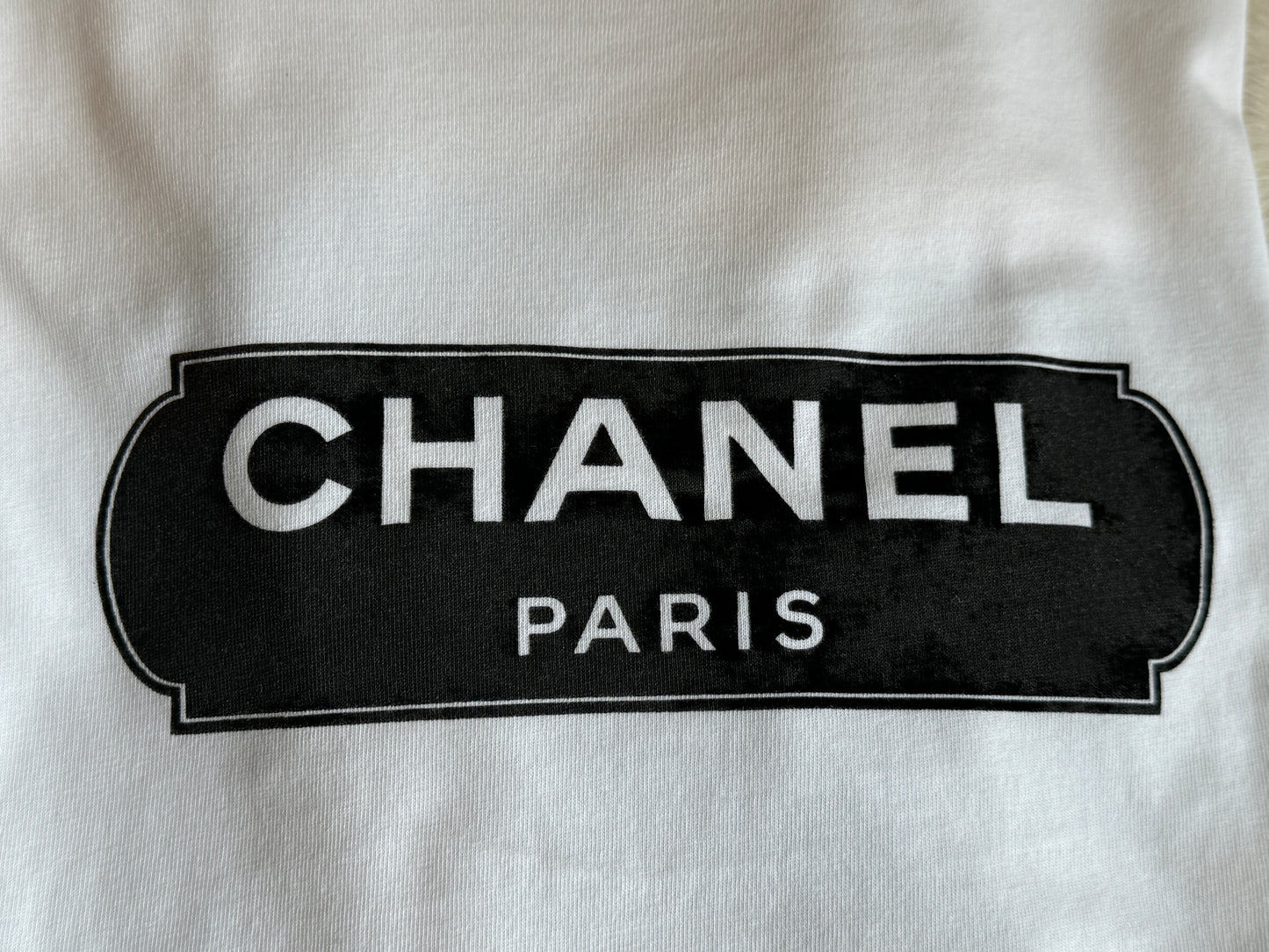 Chanel Uniform Logo TShirt White Medium