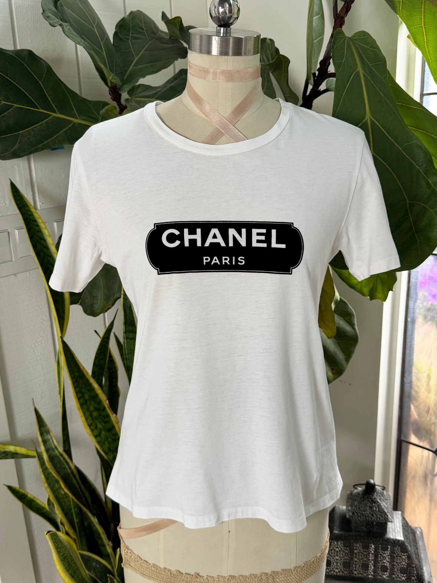 Chanel Uniform Logo TShirt White Medium