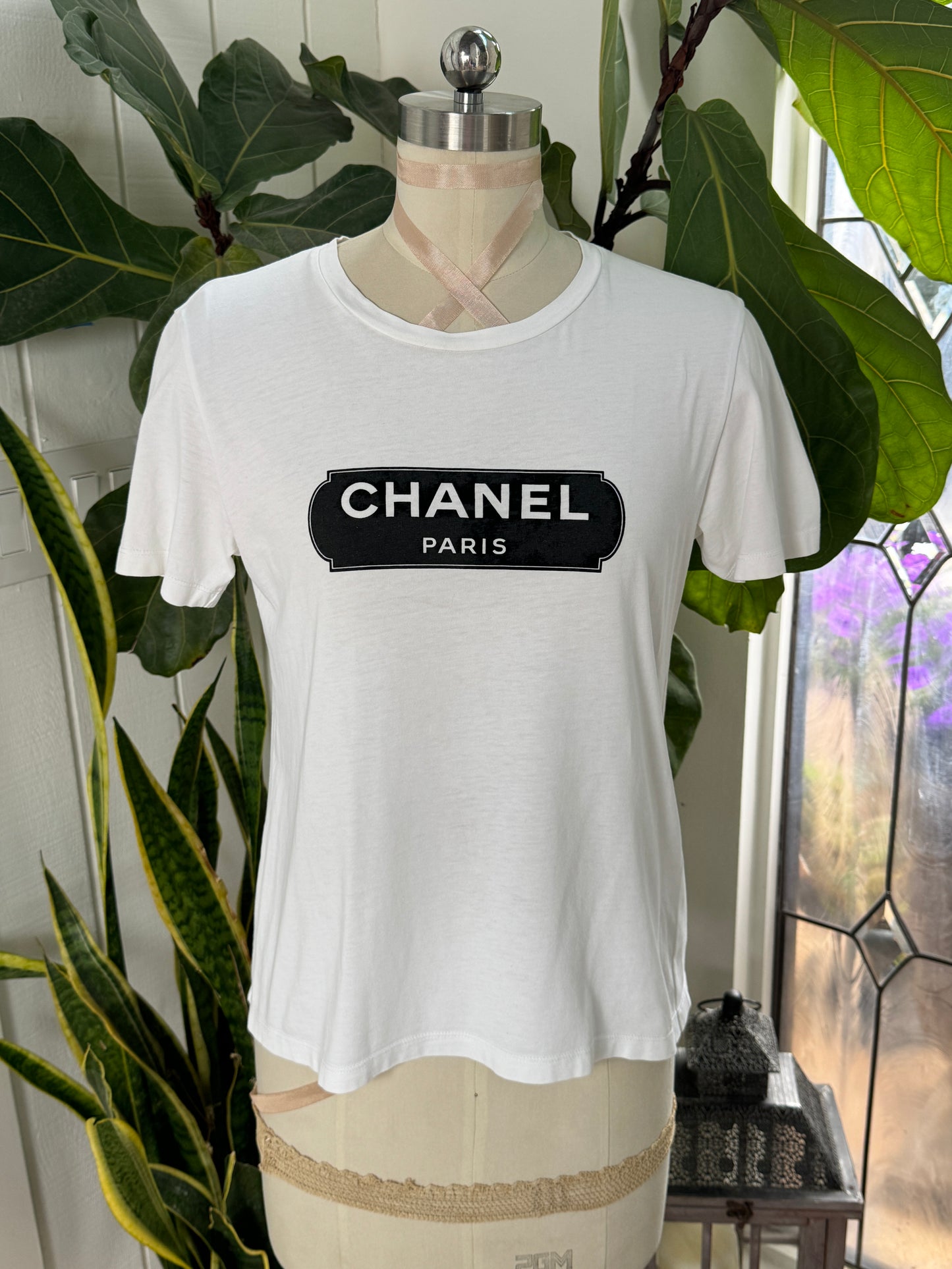 Chanel Uniform Logo TShirt White Medium