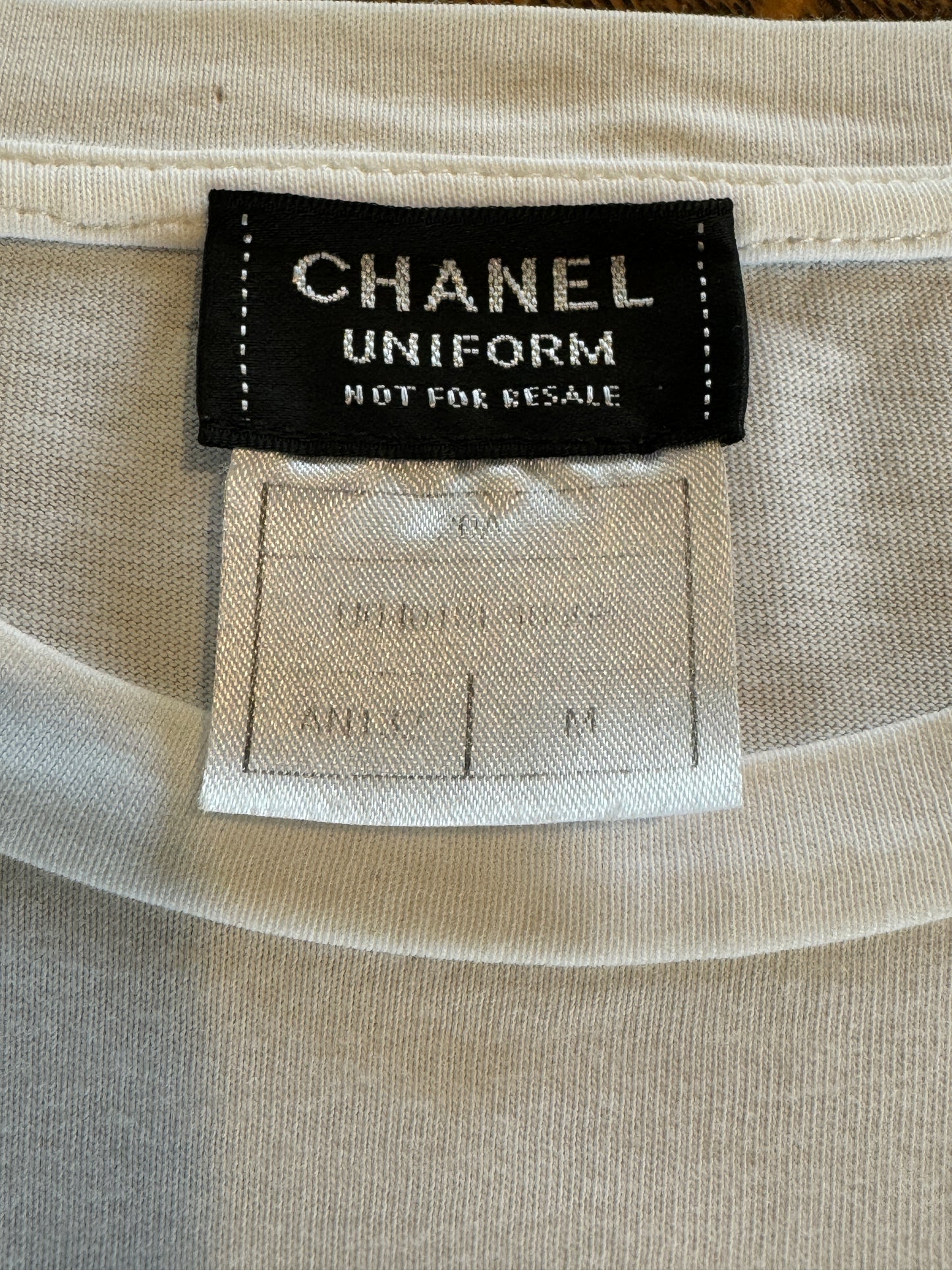 Chanel Uniform Logo TShirt White Medium