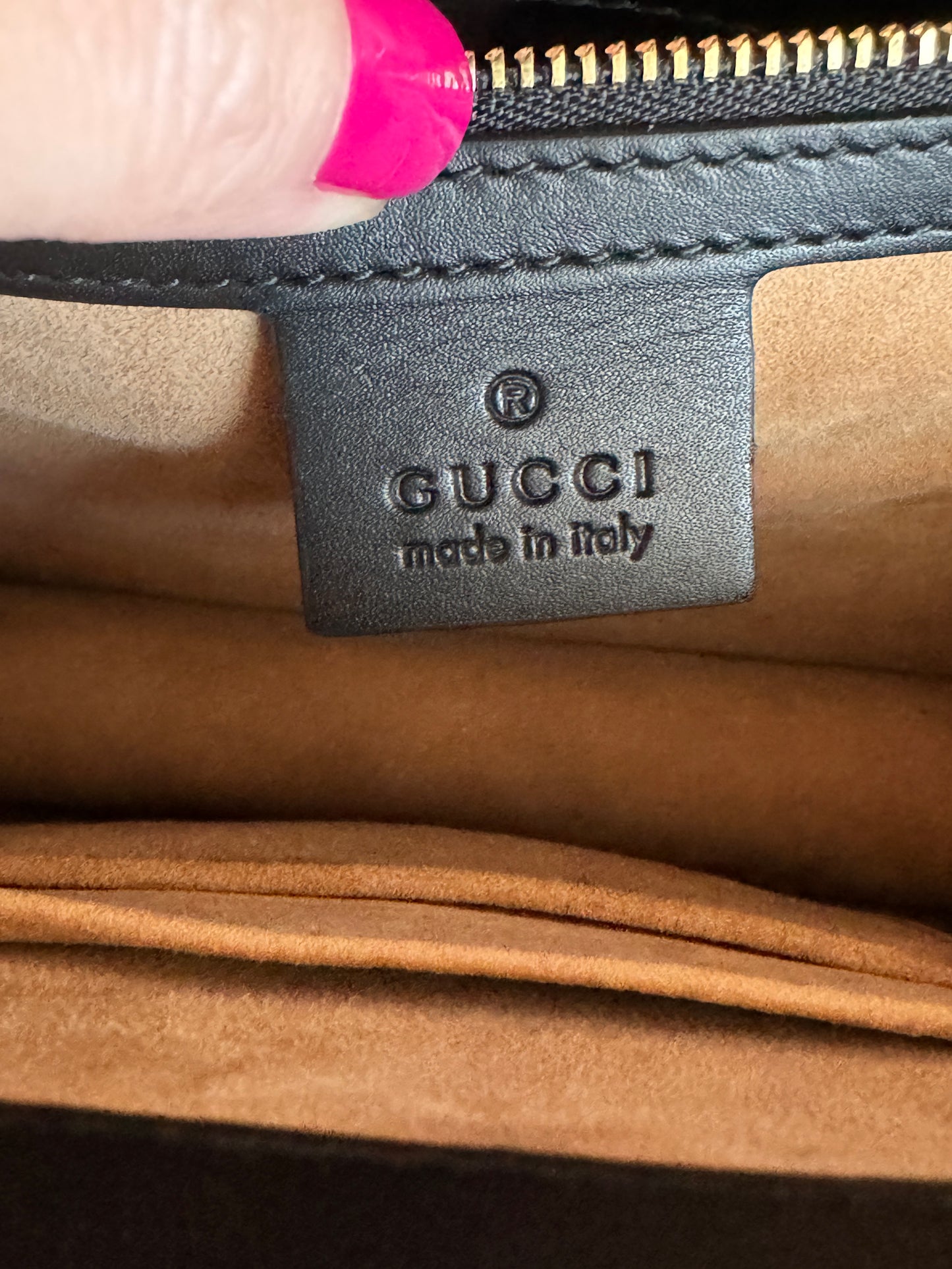 GUCCI Sylvie Medium Bag Black Ribbon Strap