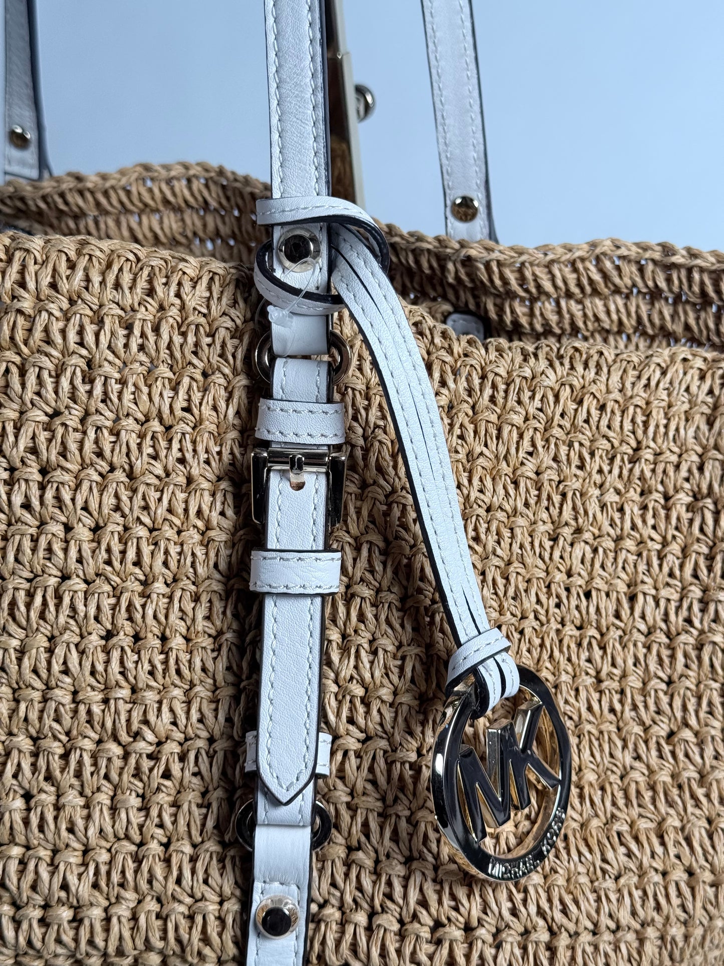 MICHAEL Michael Kors Naomi Large Woven Straw Tote