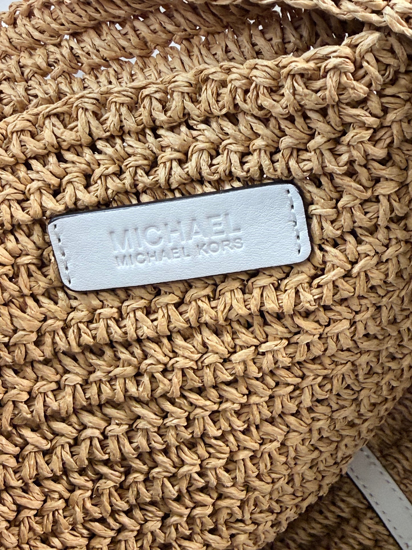 MICHAEL Michael Kors Naomi Large Woven Straw Tote