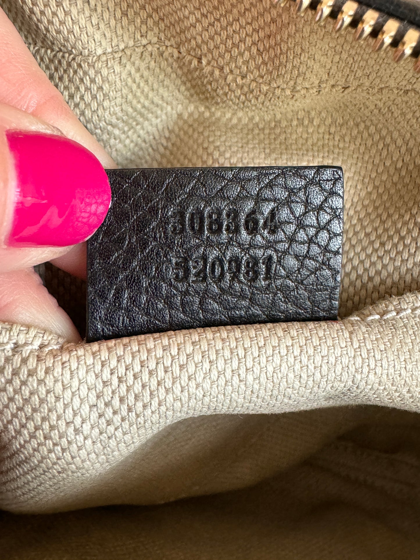 GUCCI Soho Disco Black Pebbled Camera Bag