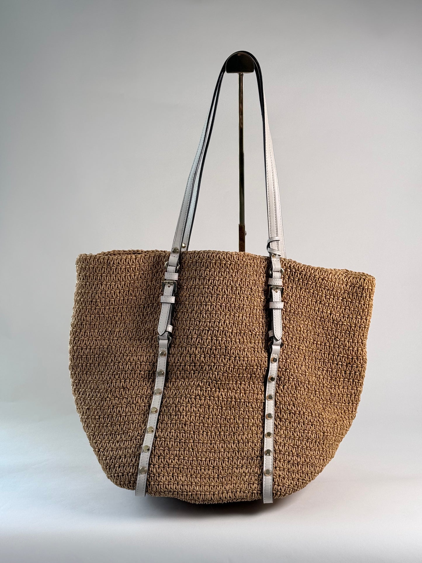 MICHAEL Michael Kors Naomi Large Woven Straw Tote