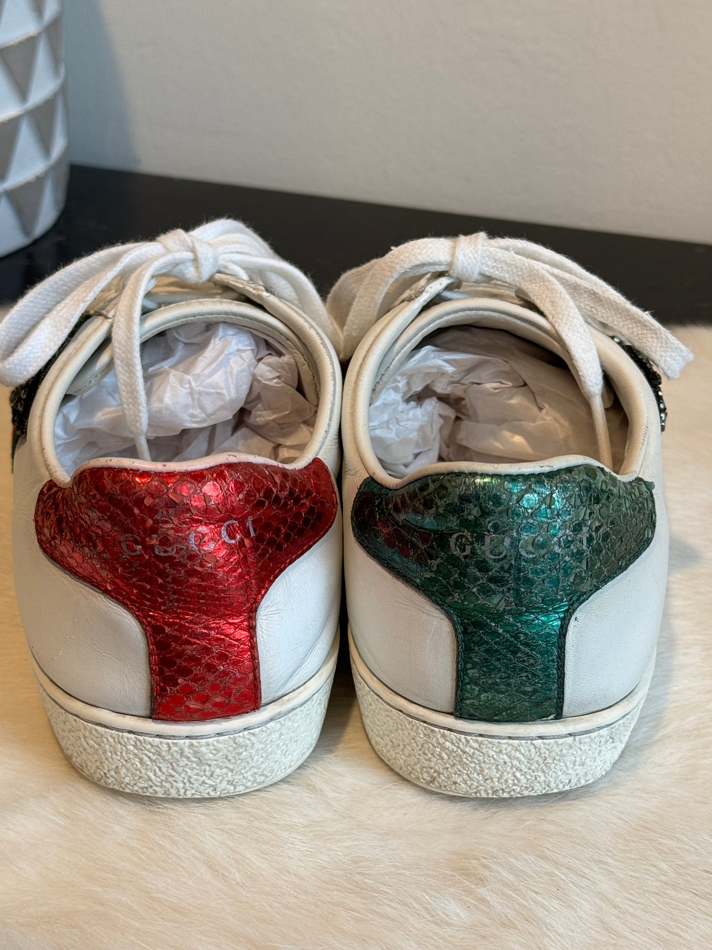 Gucci Ace Safety Pin Sneakers Size 36EU