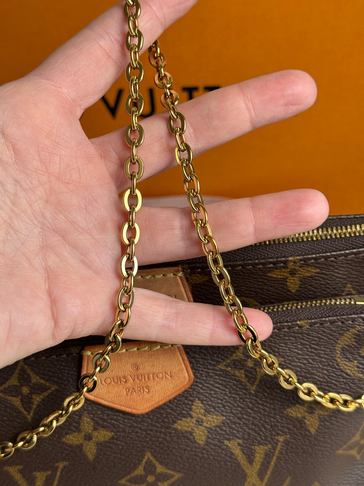Louis Vuitton Multi Pochette Accessories Monogram Pink