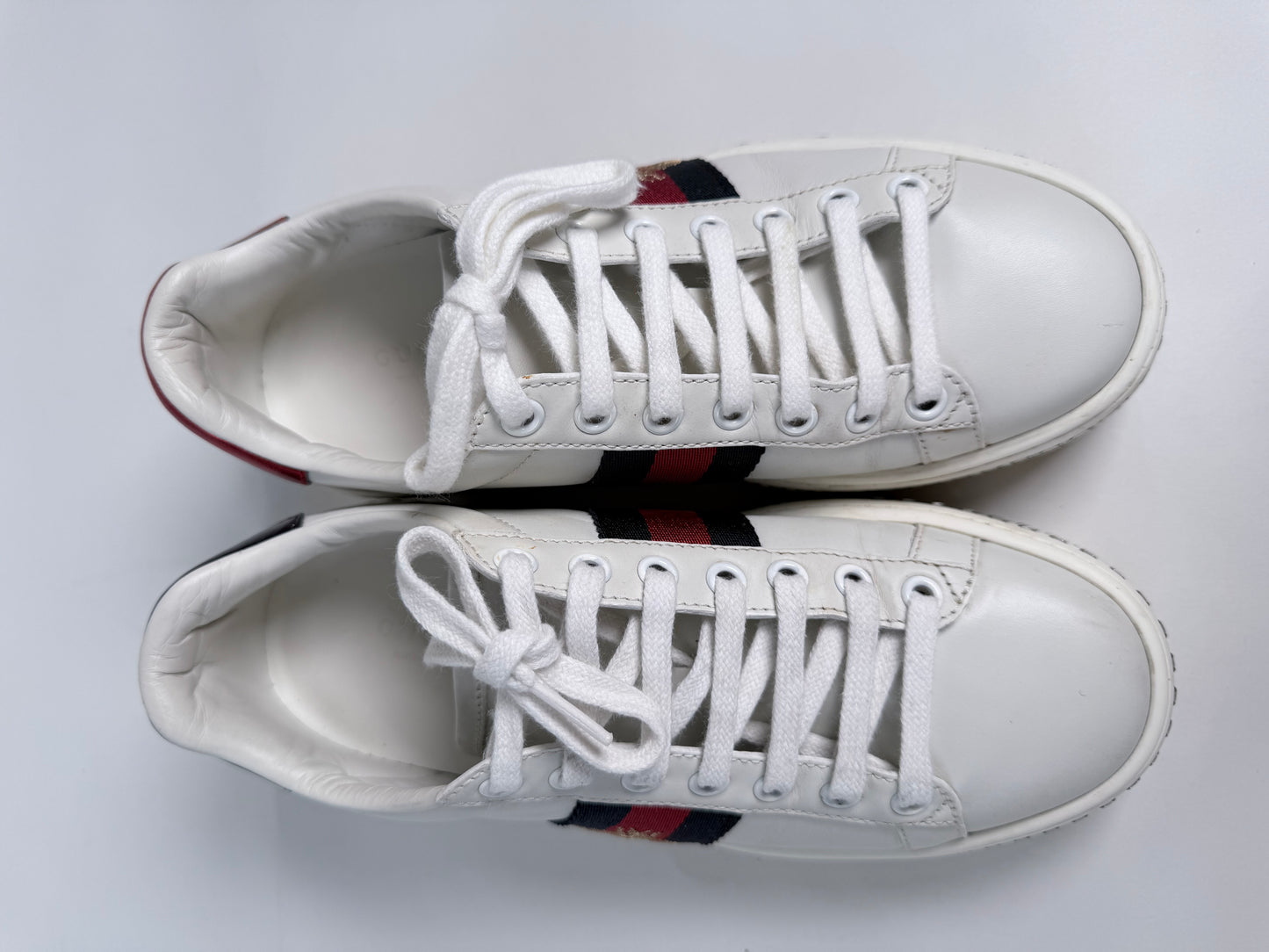 GUCCI Ace Bee Rhinestone Platforms Women's Size 34.5EU