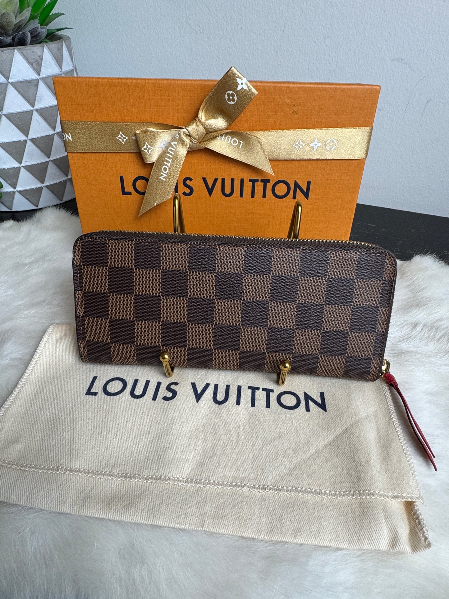 Louis Vuitton Clemence Wallet Damier Ebene