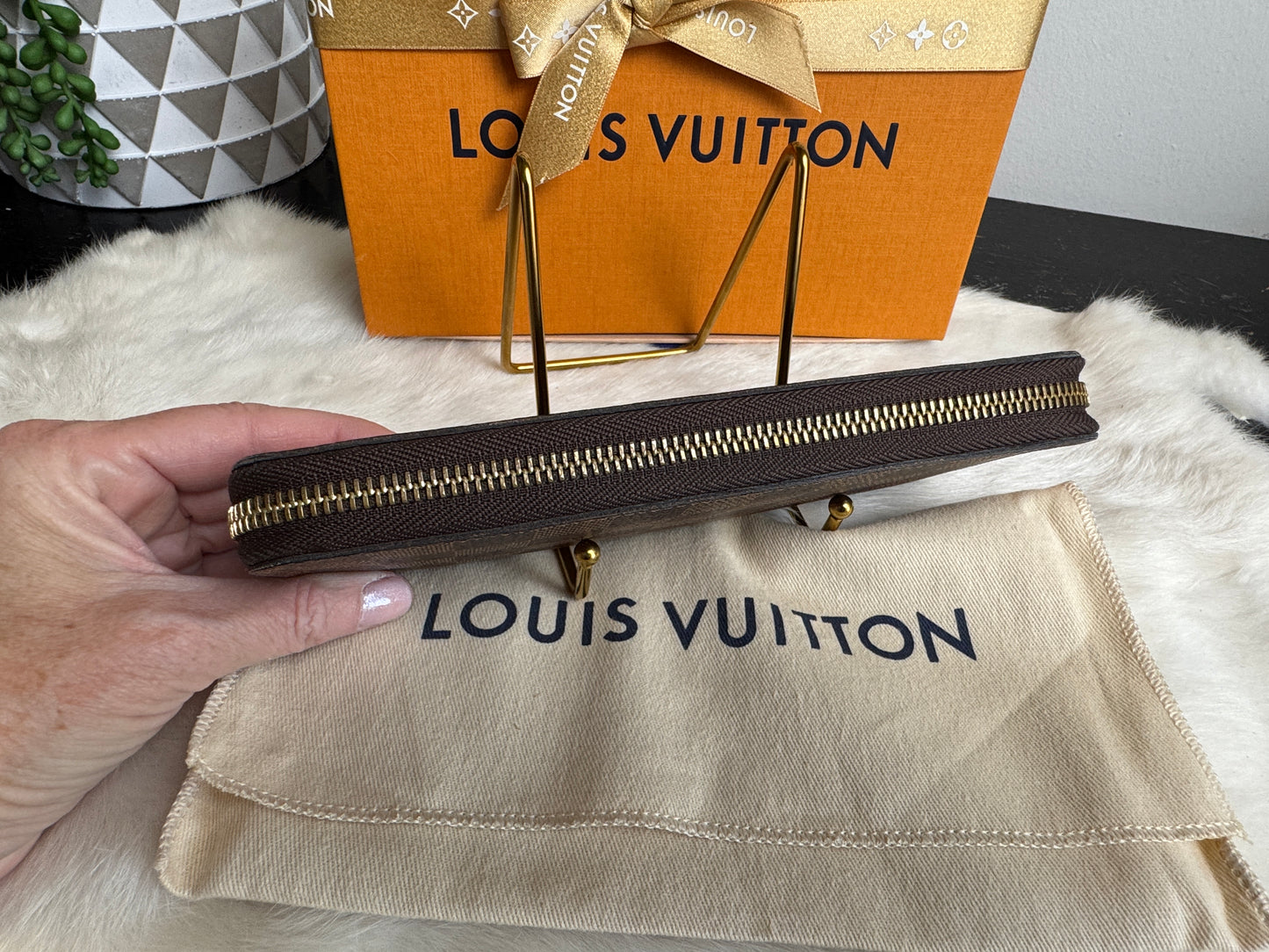 Louis Vuitton Clemence Wallet Damier Ebene