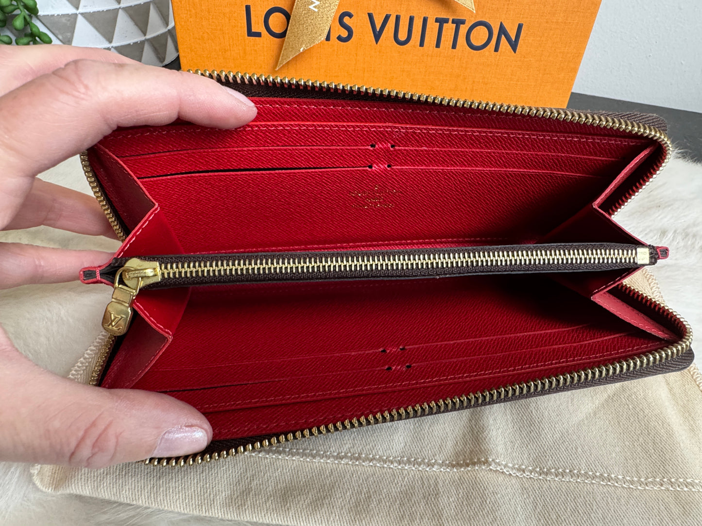 Louis Vuitton Clemence Wallet Damier Ebene