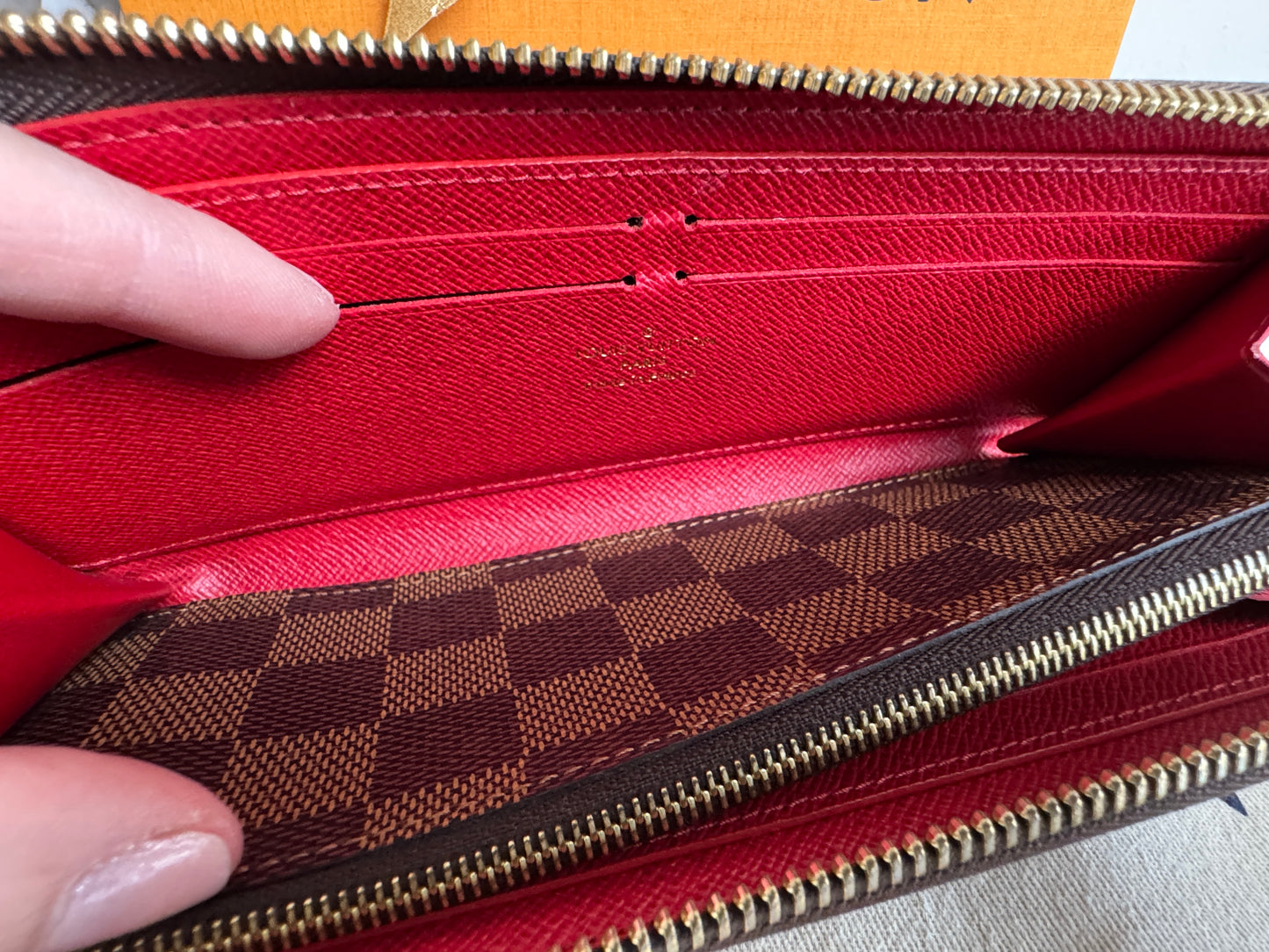 Louis Vuitton Clemence Wallet Damier Ebene