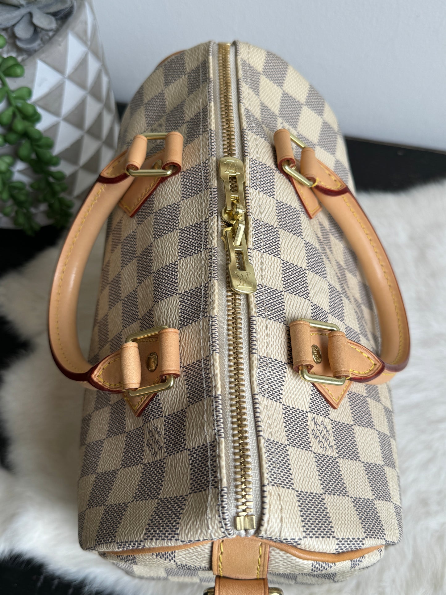 Louis Vuitton Speedy 25 Bandouliere Damier Azur