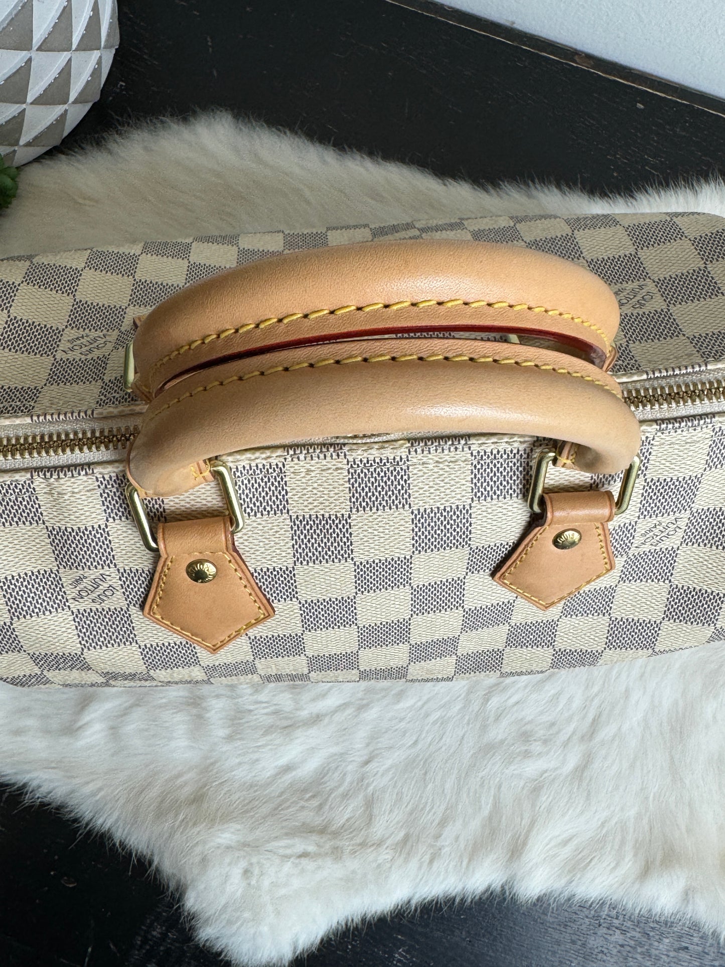 Louis Vuitton Speedy 25 Bandouliere Damier Azur