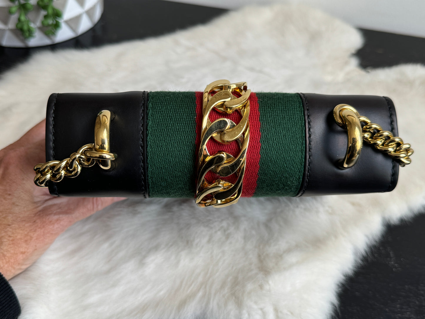 GUCCI Sylvie Mini Chain Black