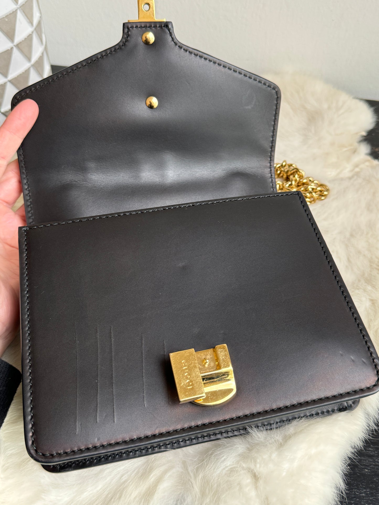 GUCCI Sylvie Mini Chain Black