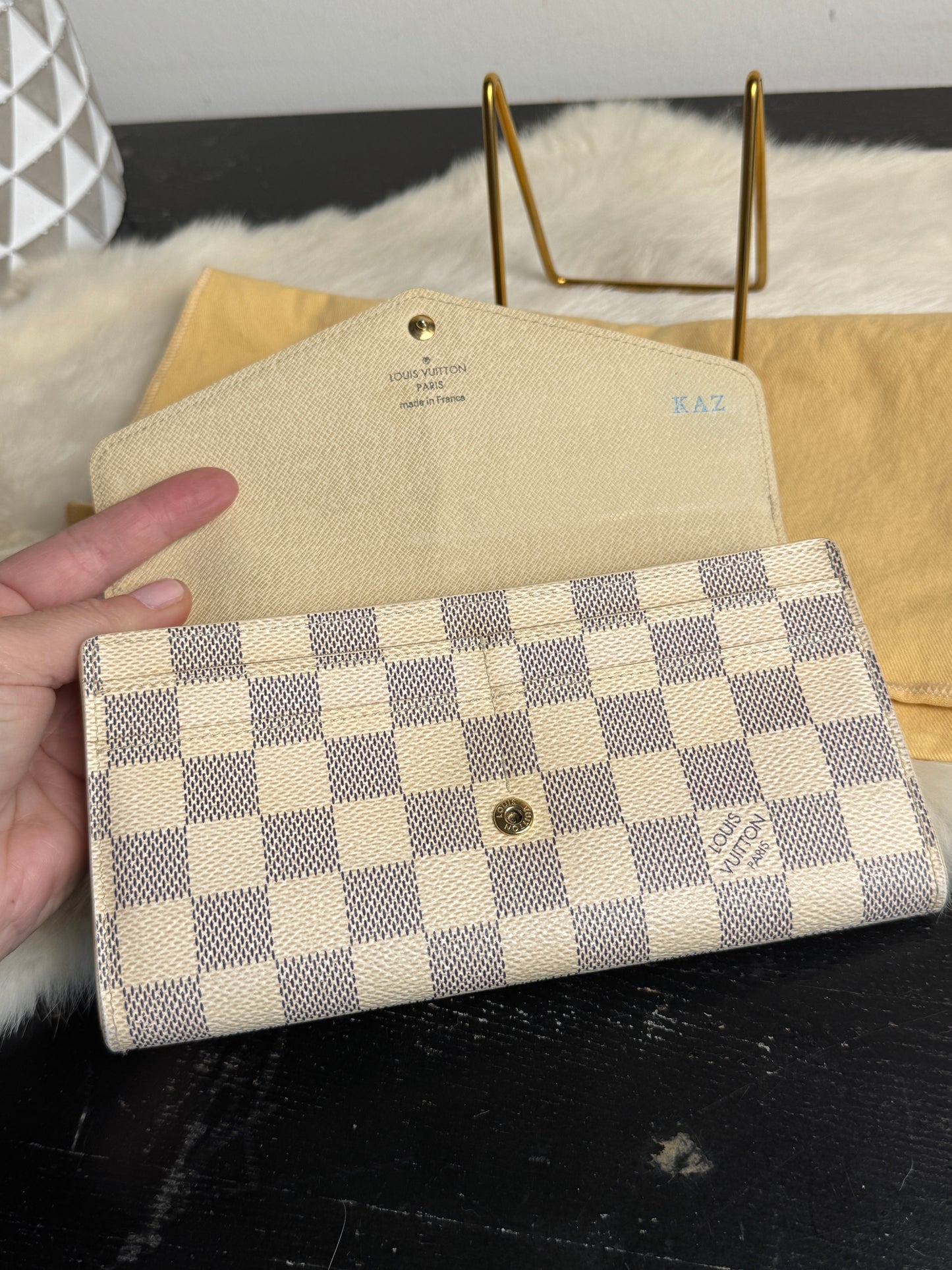 Louis Vuitton Sarah Damier Azur Wallet