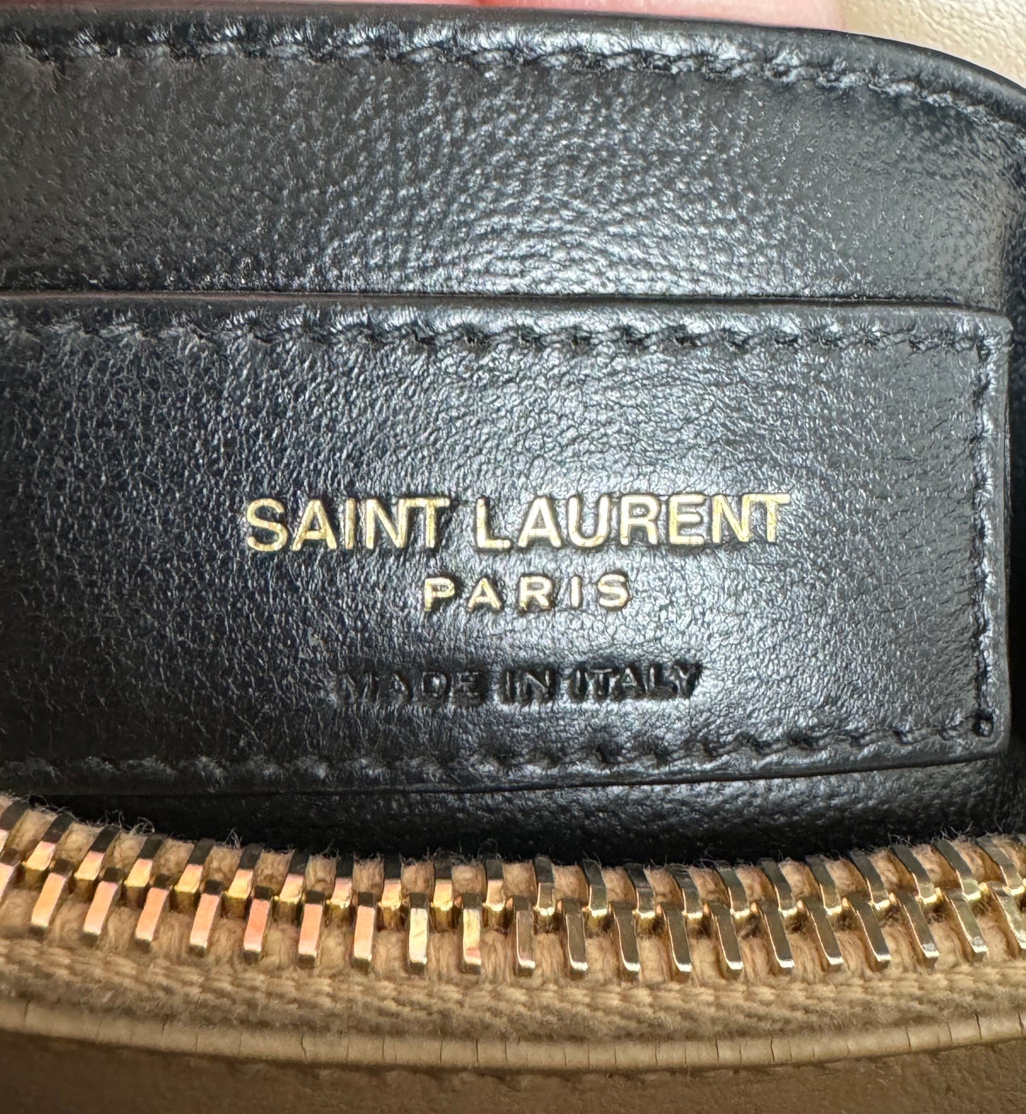 YSL Small LouLou Quilted “Y” Dark Beige