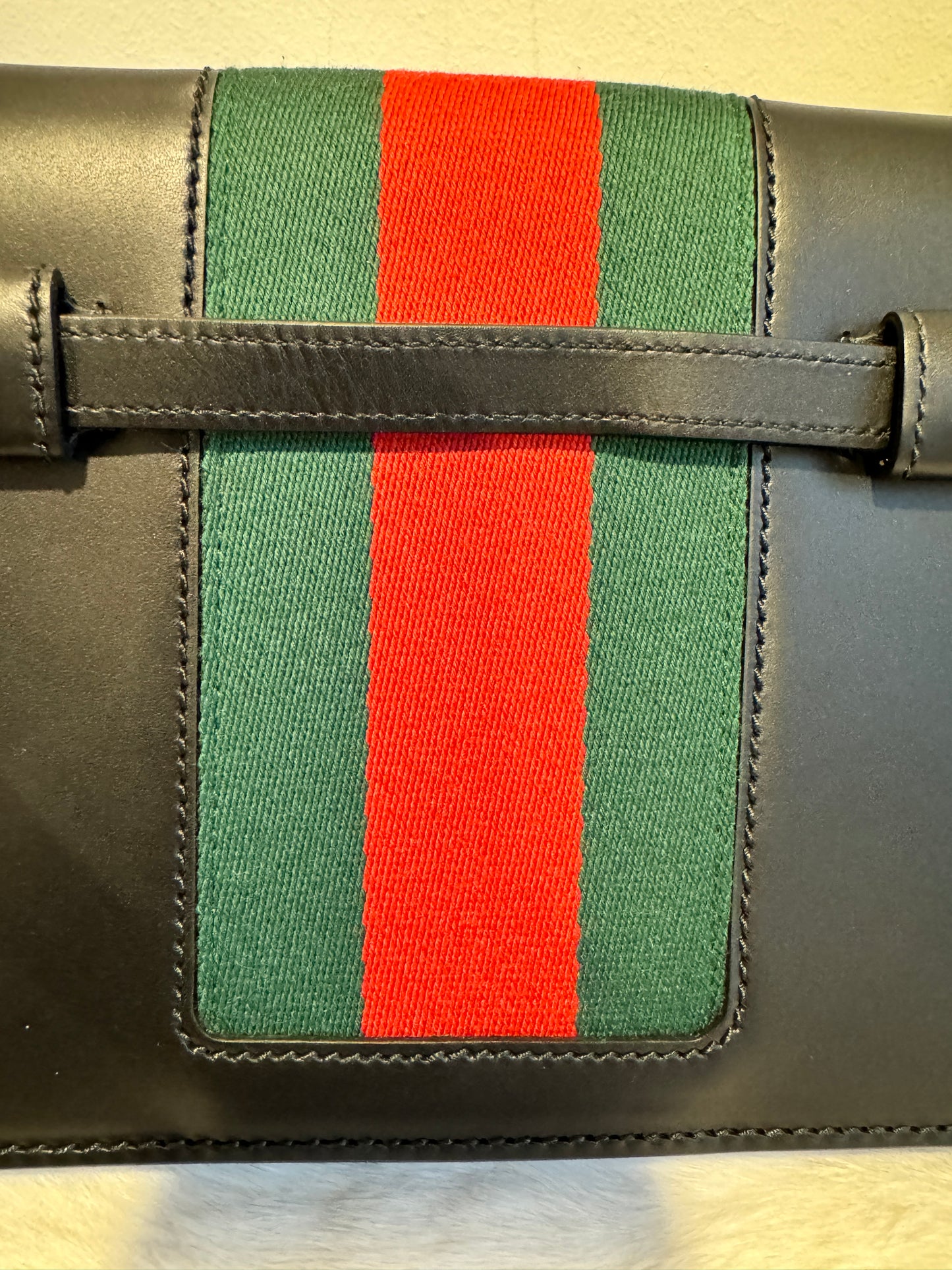 GUCCI Sylvie Belt BumBag Black Like New