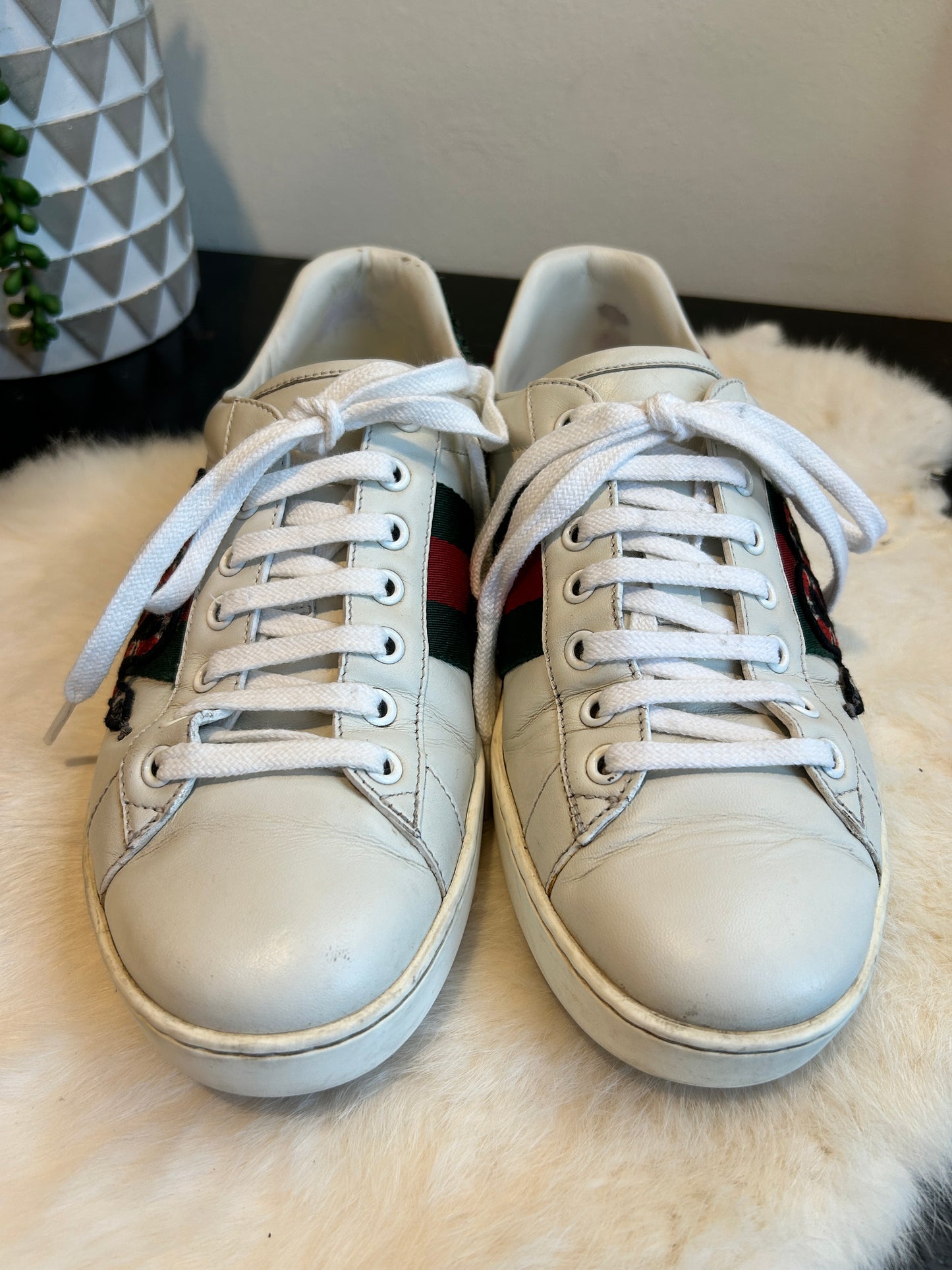 GUCCI Ace King Snake Sneakers 5.5EU (38.5EU)