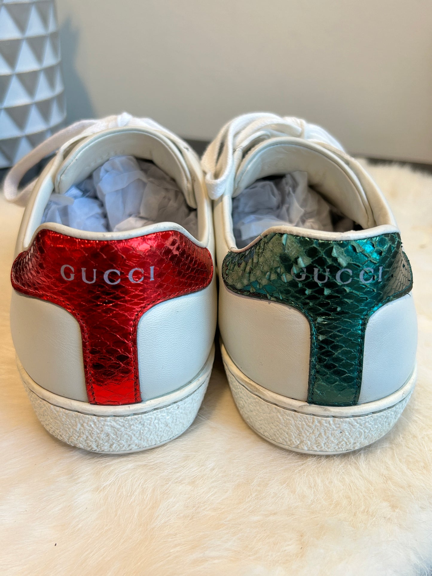 GUCCI Ace King Snake Sneakers 5.5EU (38.5EU)