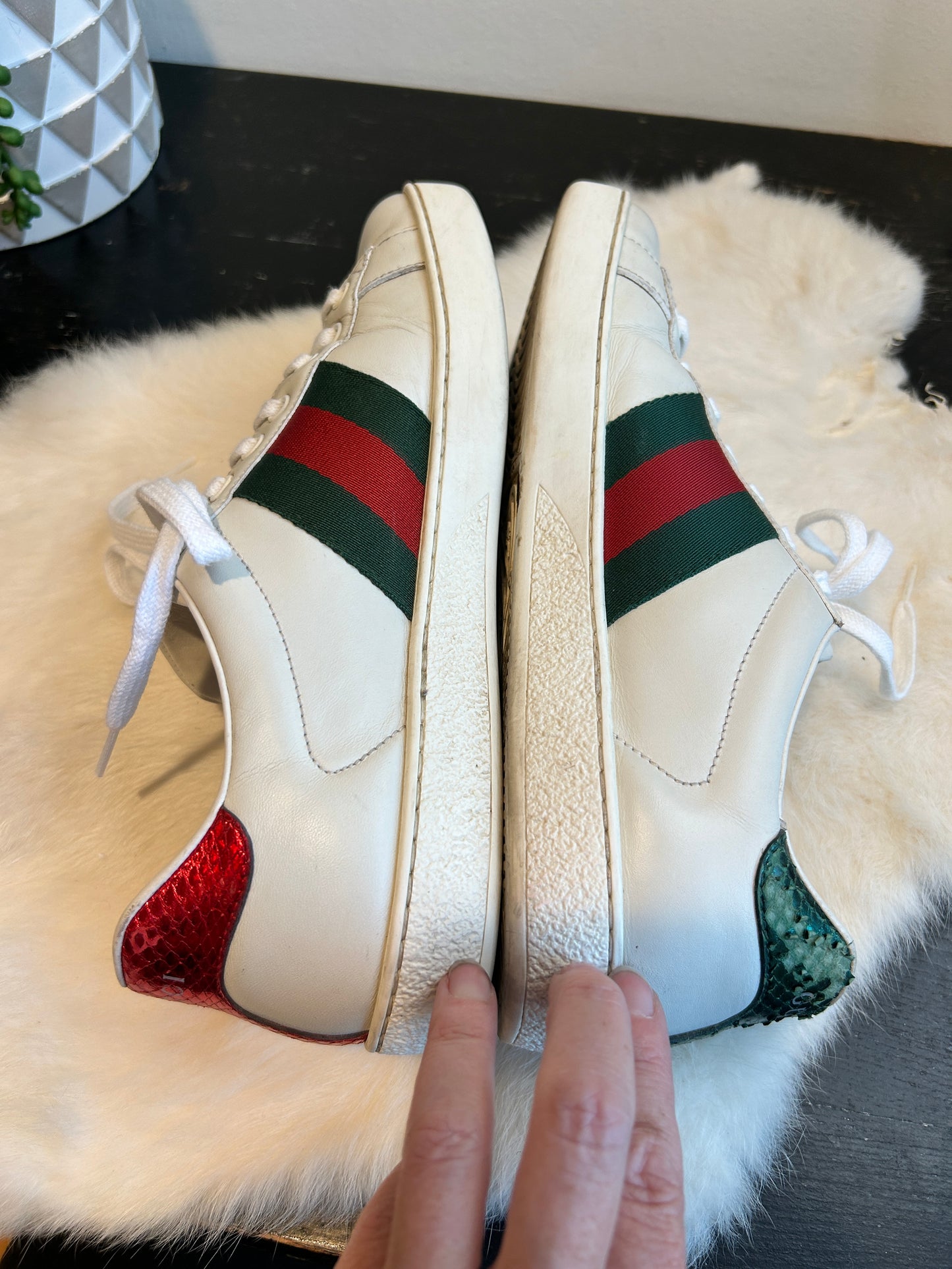 GUCCI Ace King Snake Sneakers 5.5EU (38.5EU)