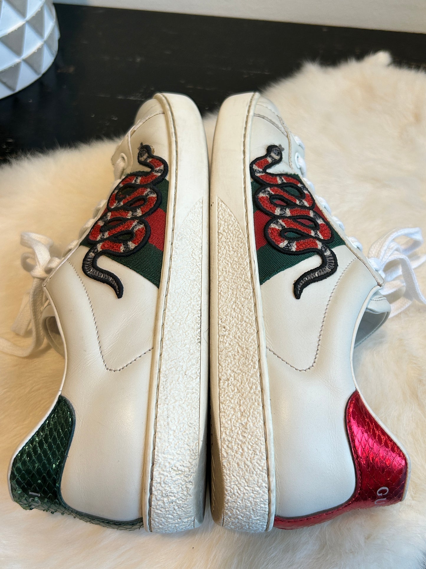 GUCCI Ace King Snake Sneakers 5.5EU (38.5EU)