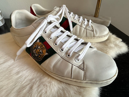 GUCCI Ace Tiger Sneakers Mens 10EU