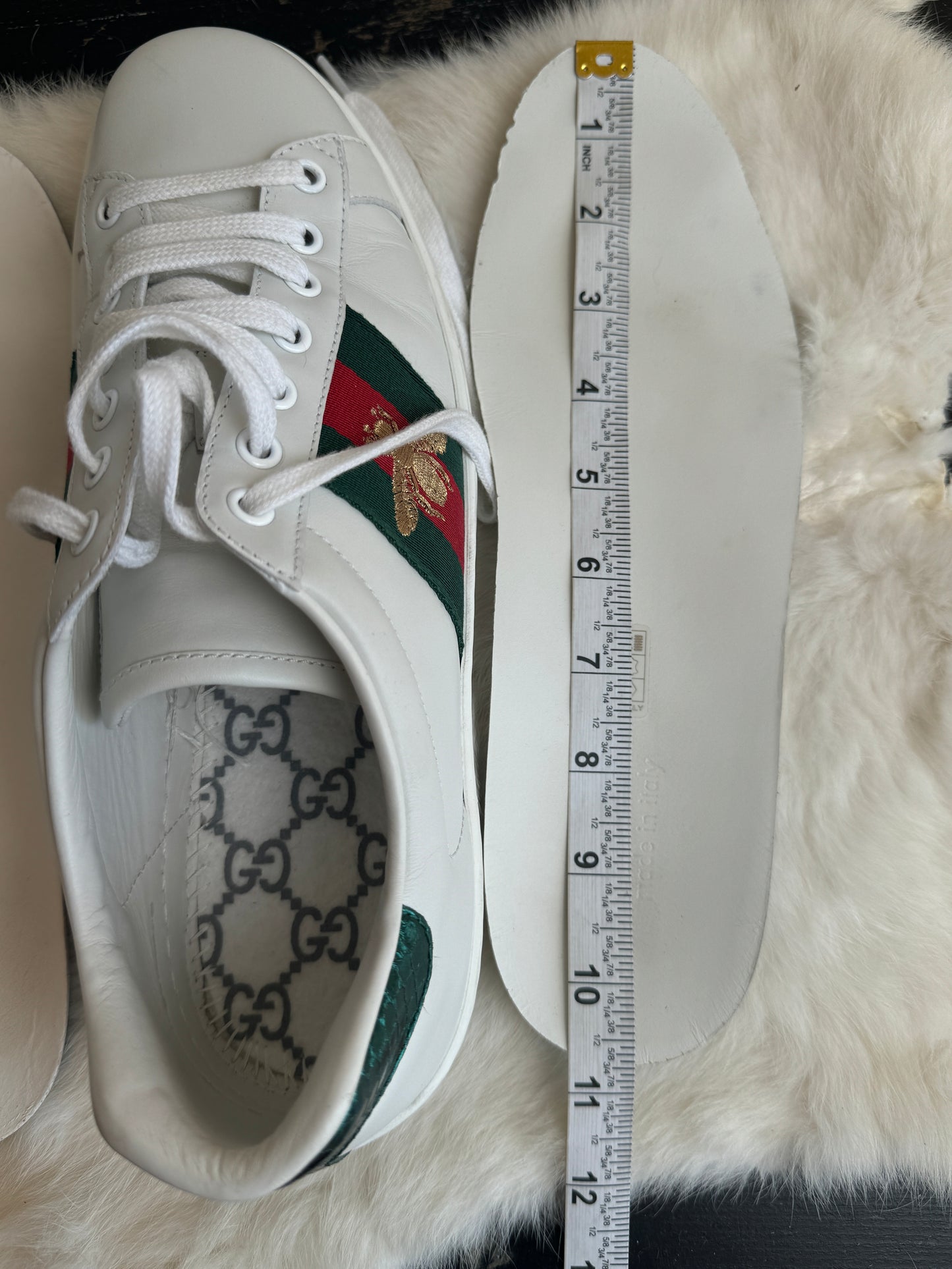 Gucci Ace Bees Sneakers Size 39.5EU