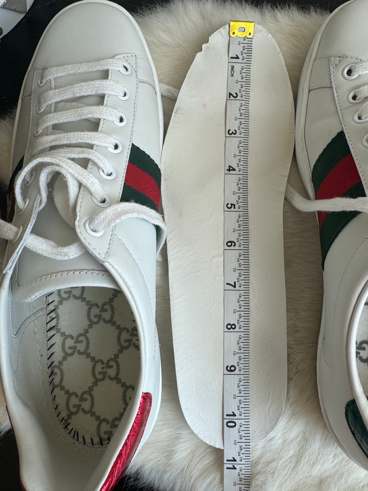 Gucci Ace Bees Sneakers Size 39.5EU