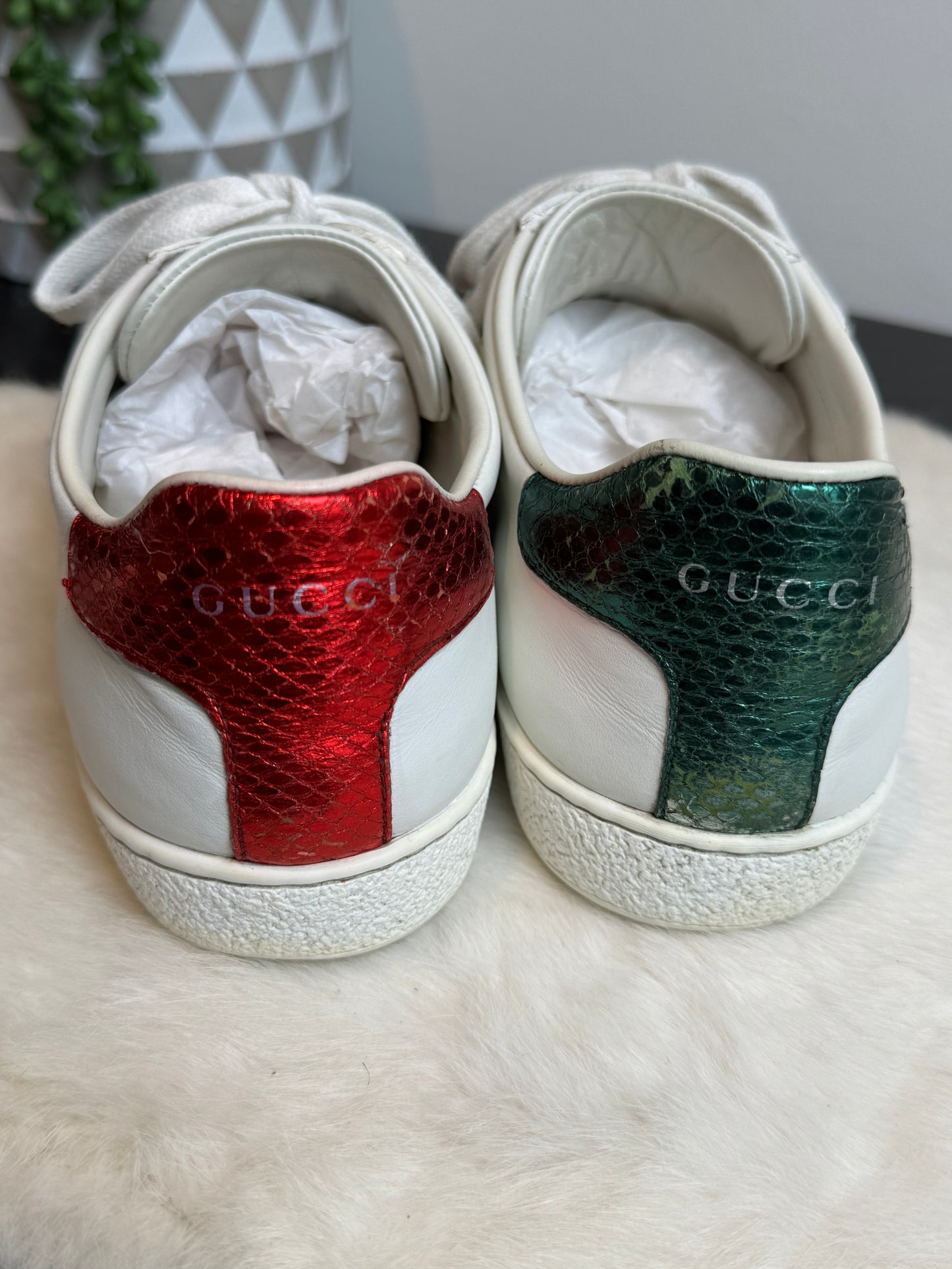 Gucci Ace Safety Pin Sneakers Size 37EU