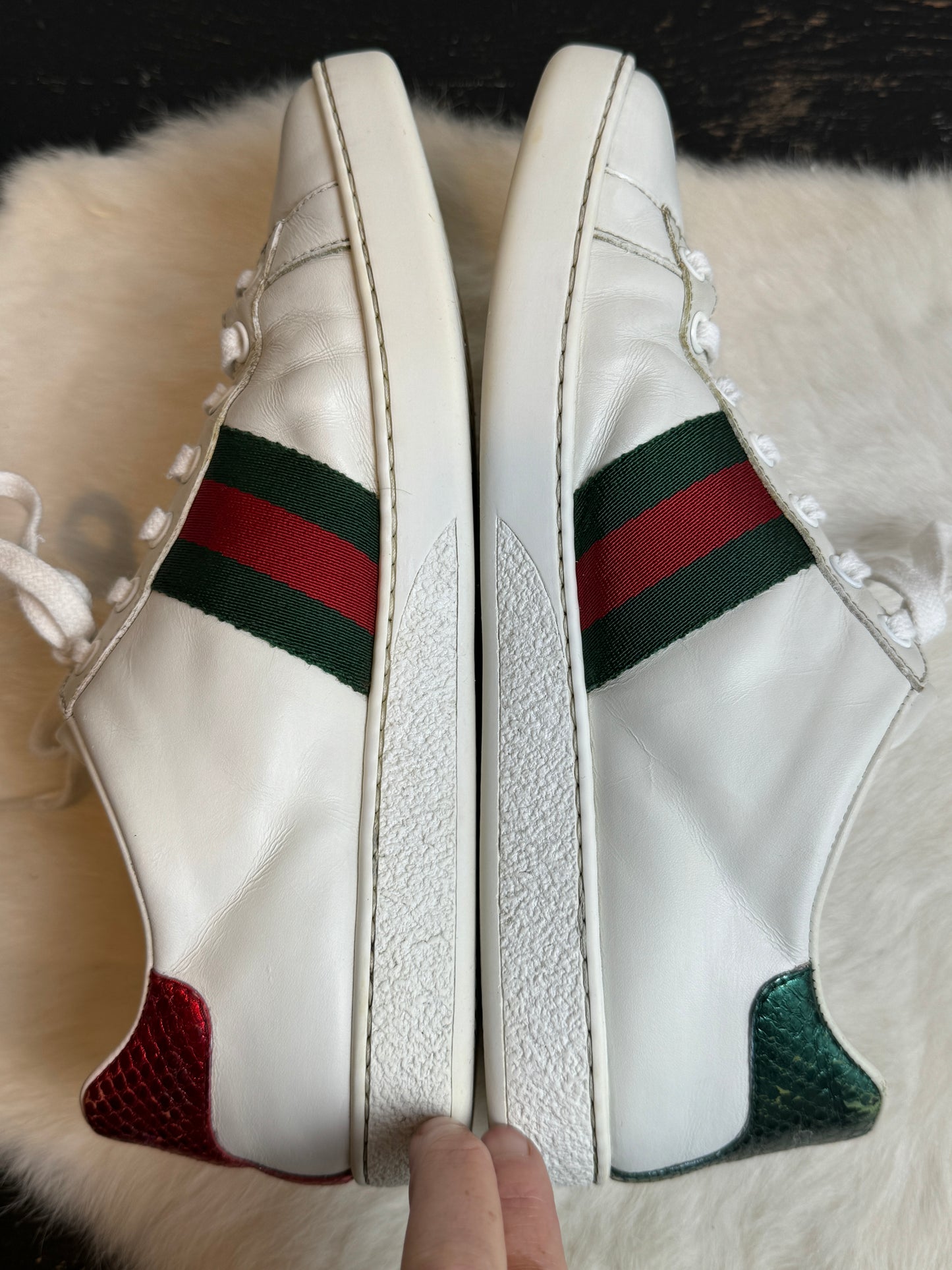 Gucci Ace Safety Pin Sneakers Size 37EU